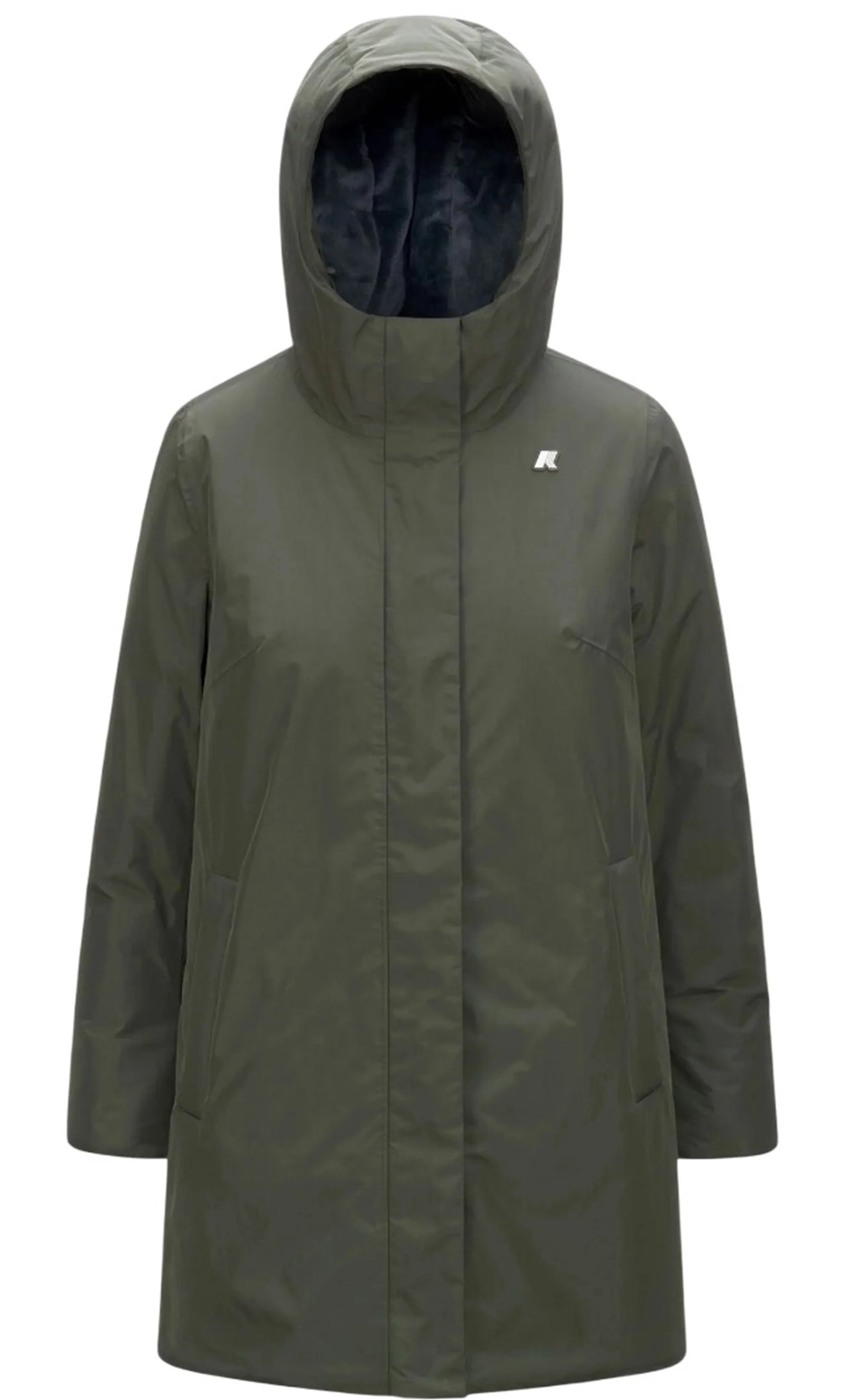 K-Way Giubbino Sophie Soft Touch Marmotta Green B - Blue A K71326W 160996