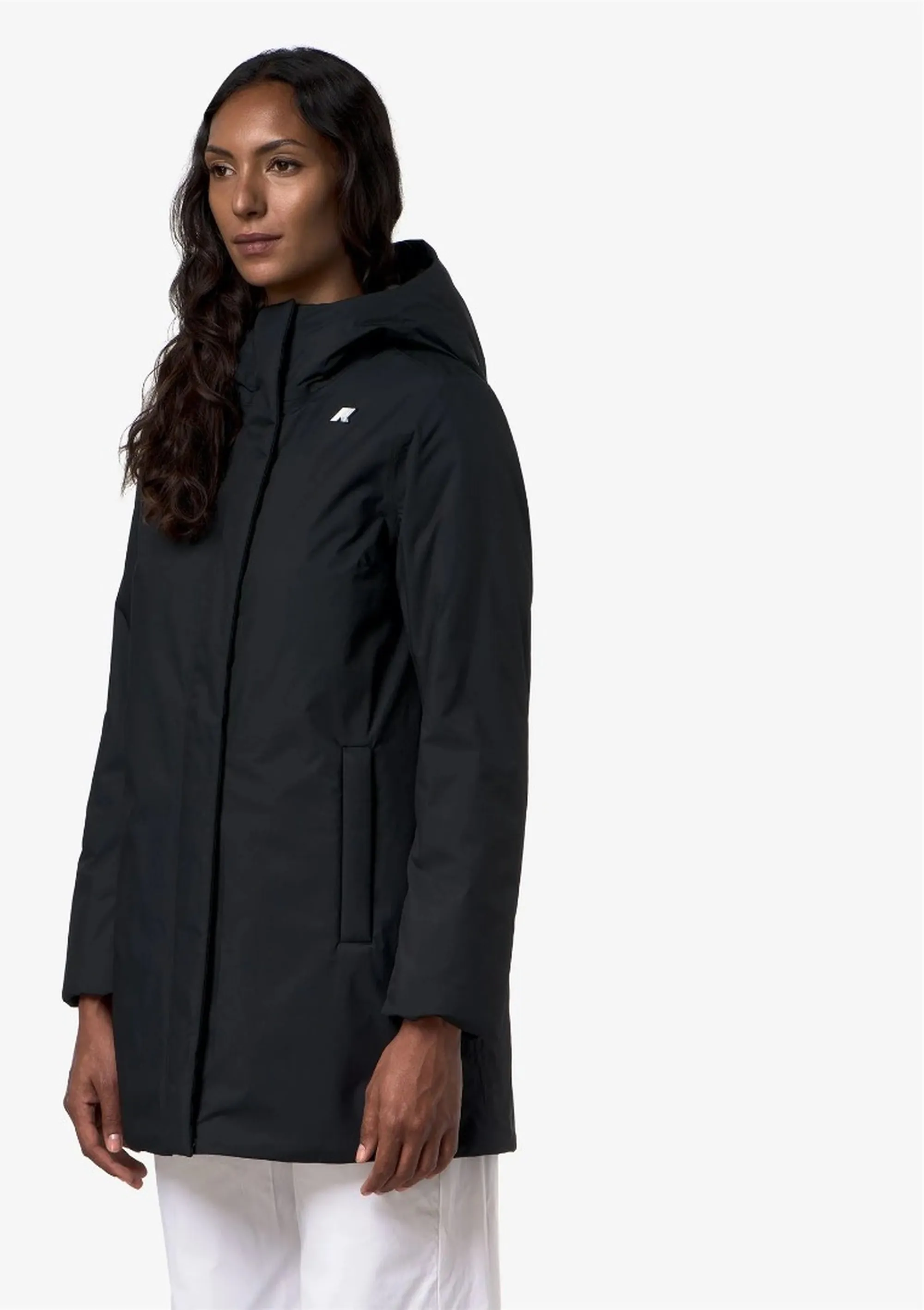 K-Way B'Sophie Twill Soft Beaver Jacket' Black Pure - Grey Wa K8144Cw 190285