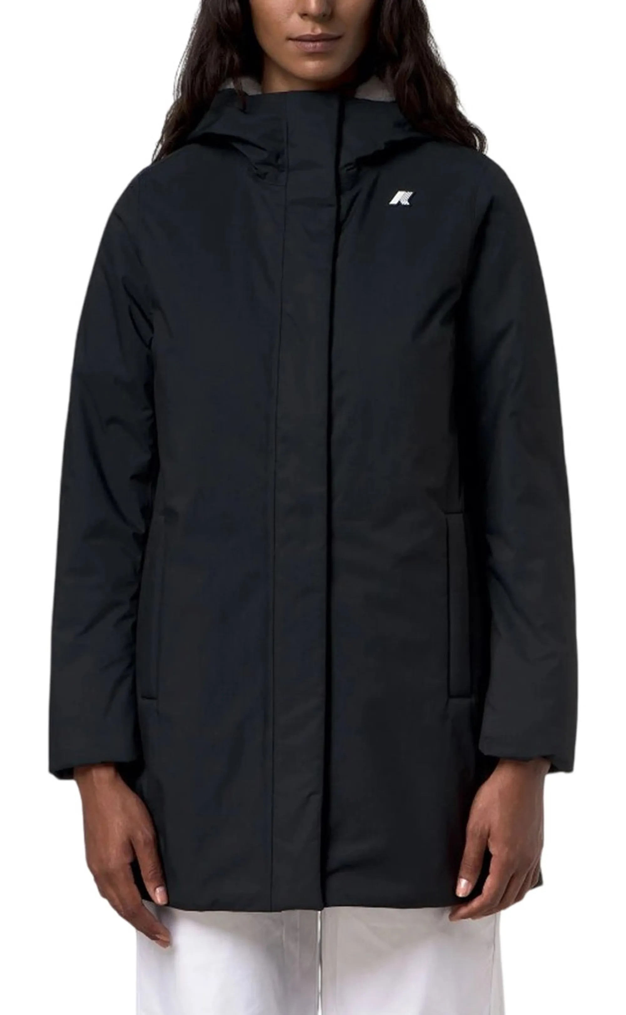 K-Way Giubbino Sophie Twill Soft Beaver Black Pure - Grey Wa K8144Cw 190563