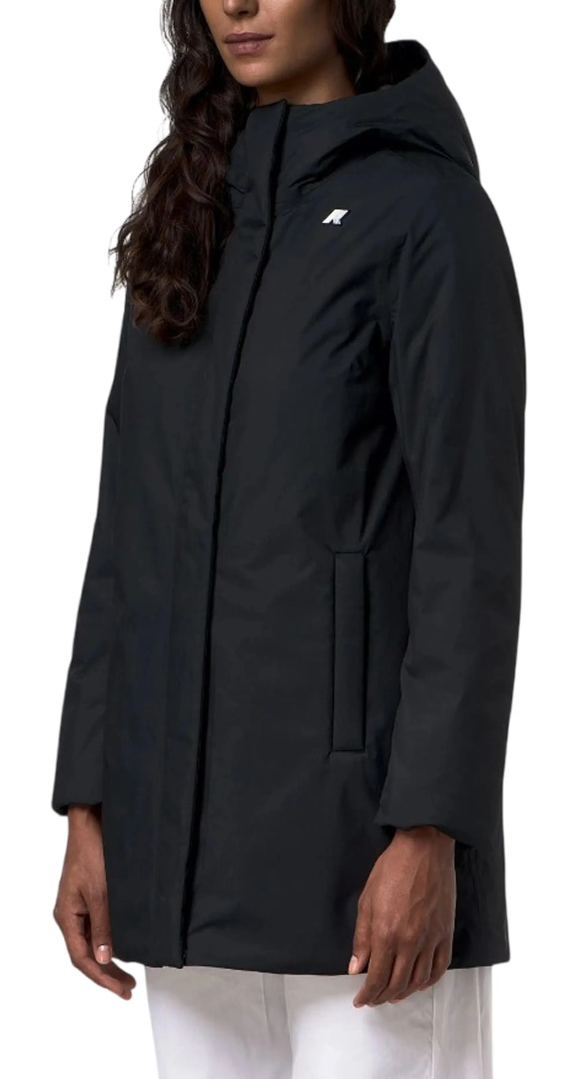 K-Way Giubbino Sophie Twill Soft Beaver Black Pure - Grey Wa K8144Cw 190565