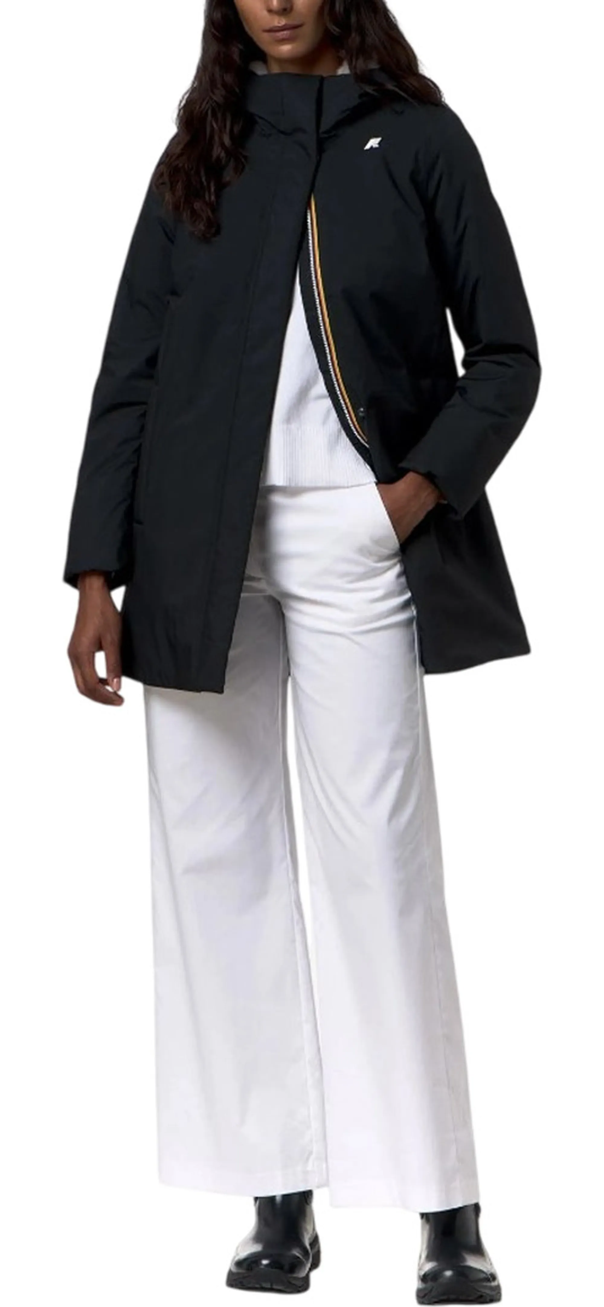 K-Way Giubbino Sophie Twill Soft Beaver Black Pure - Grey Wa K8144Cw 190566