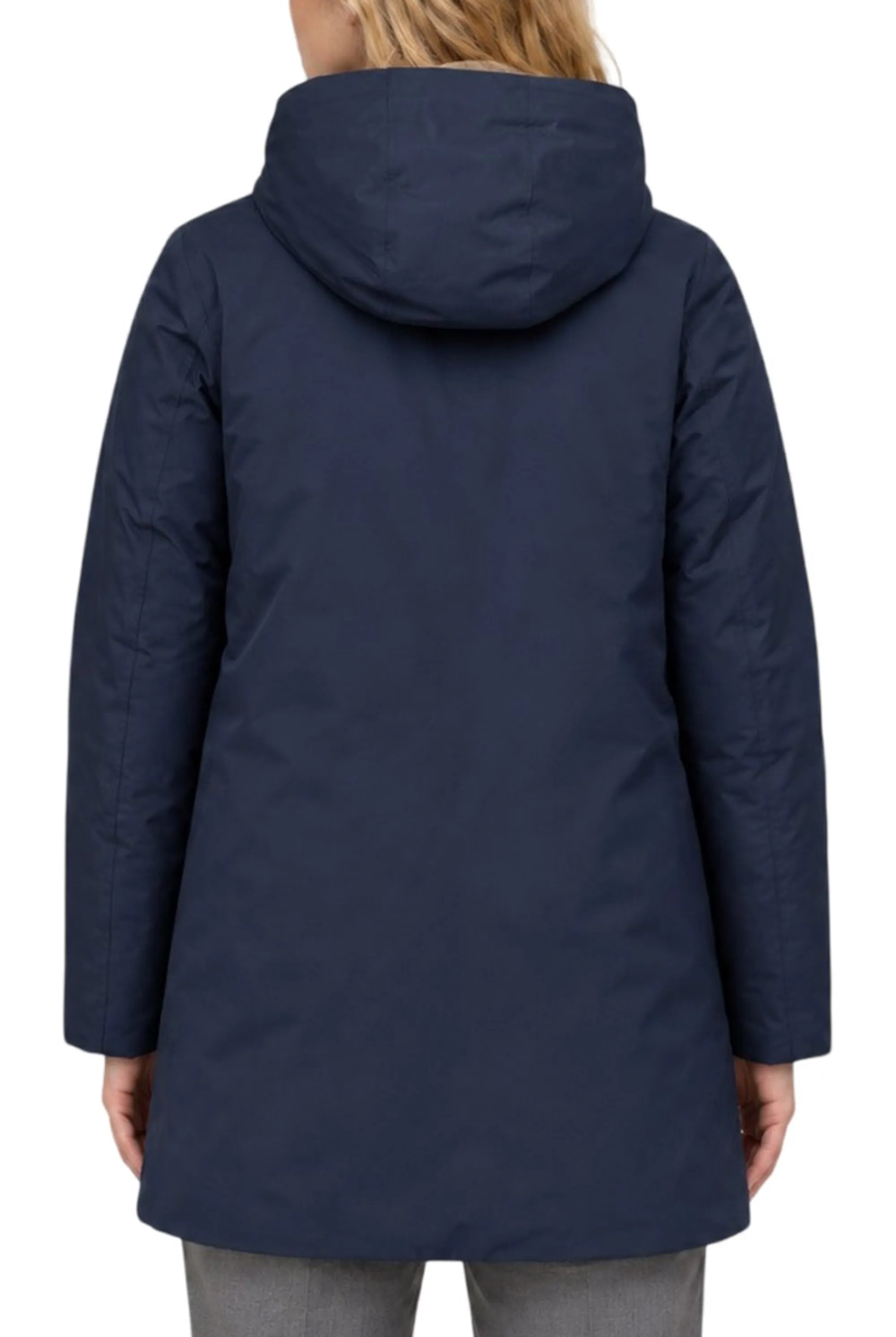 K-Way Giubbino Sophie Twill Soft Beaver Blue Depth - Grey Wa K8144Cw 190569