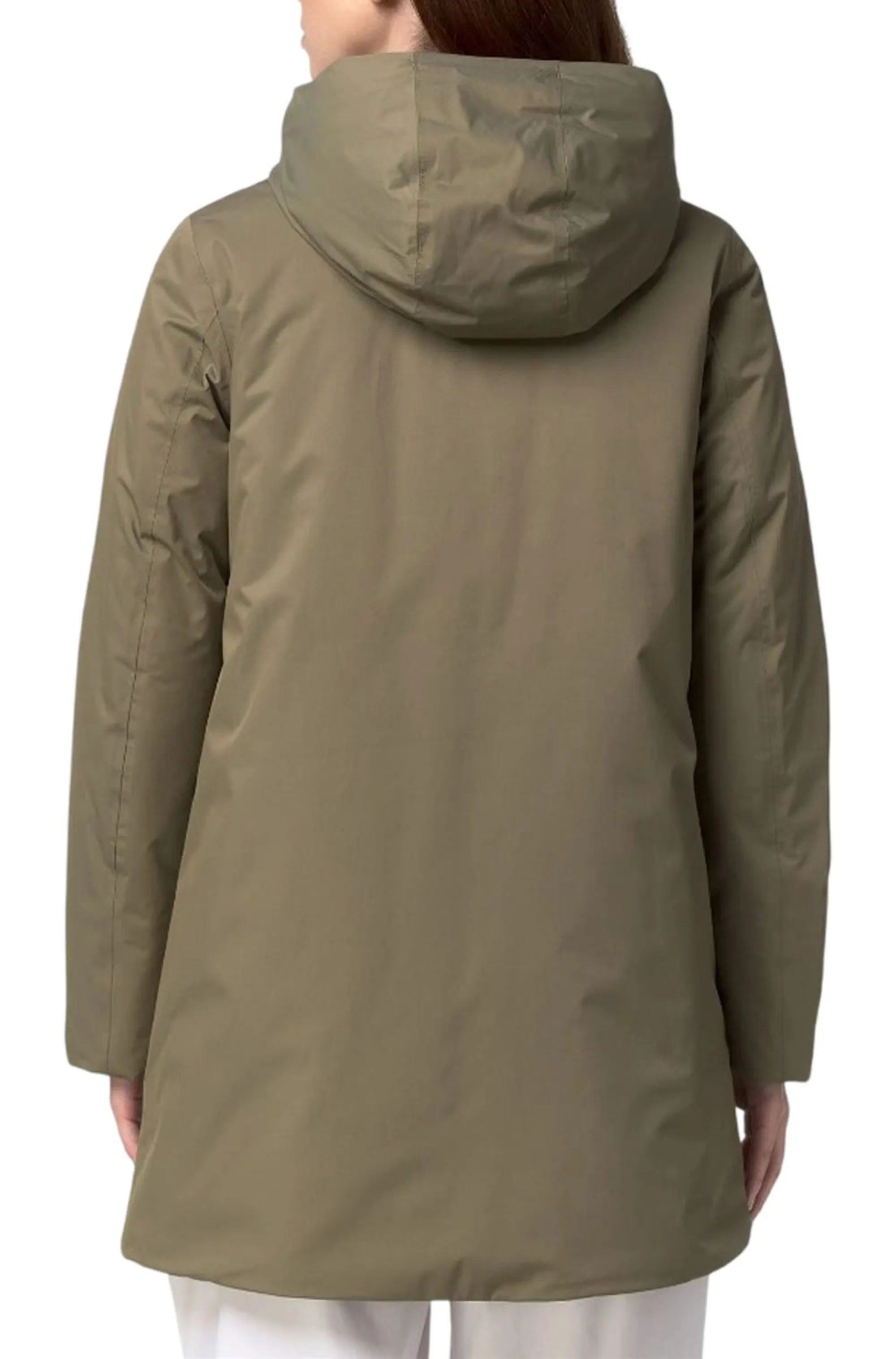 K-Way Giubbino Sophie Twill Soft Beaver Green Army - Grey Wa K8144Cw 190574