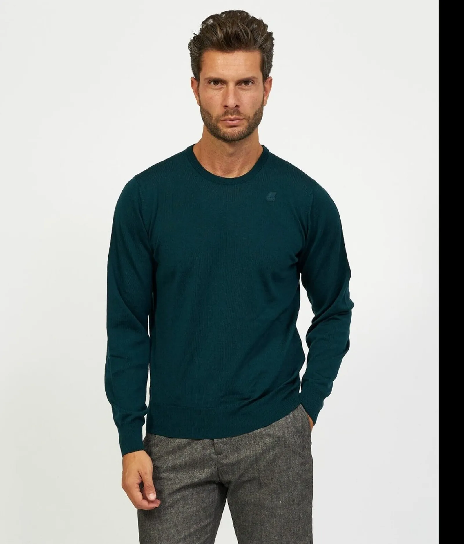 K-Way Maglia Sebastien Merino Verde Petrolio K6113Bw 120846