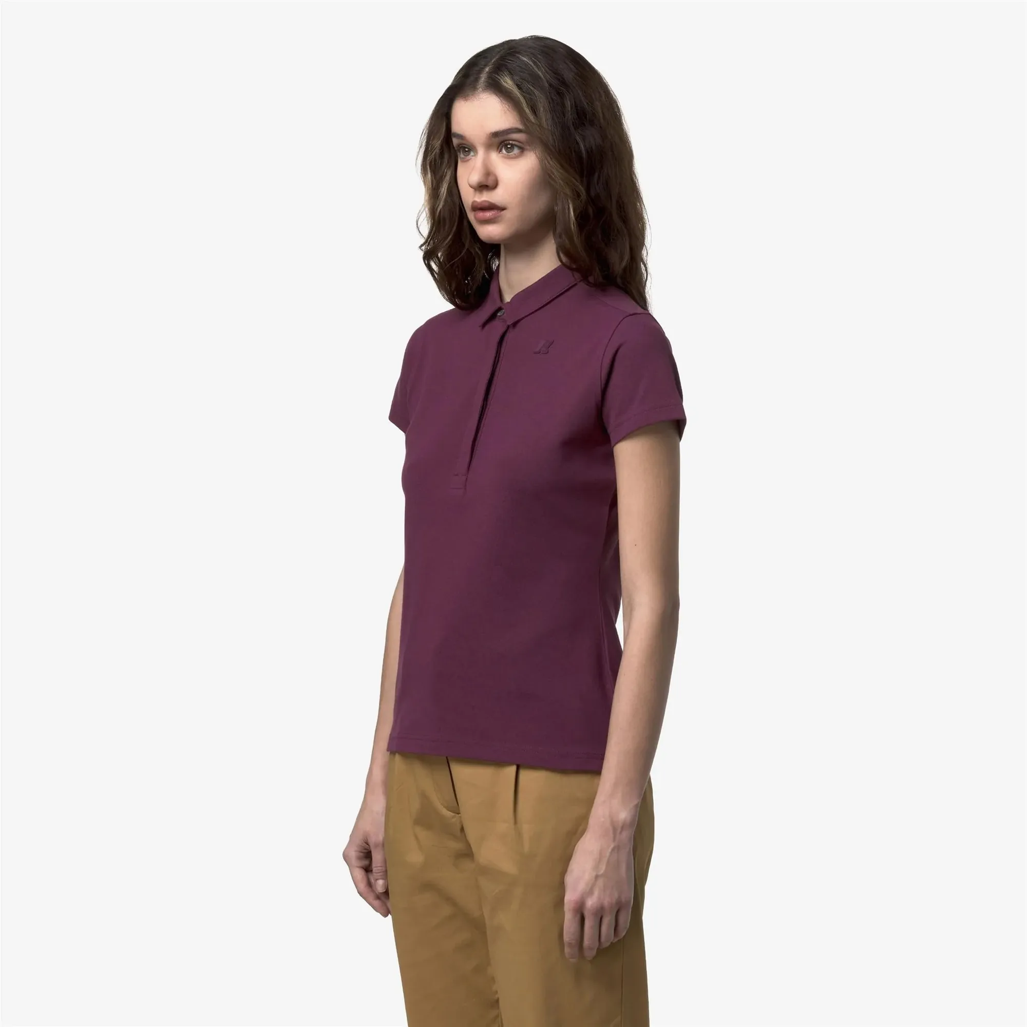 K-Way B'Polo Amedea' Violet Mauve Wine K1127Gw 171724