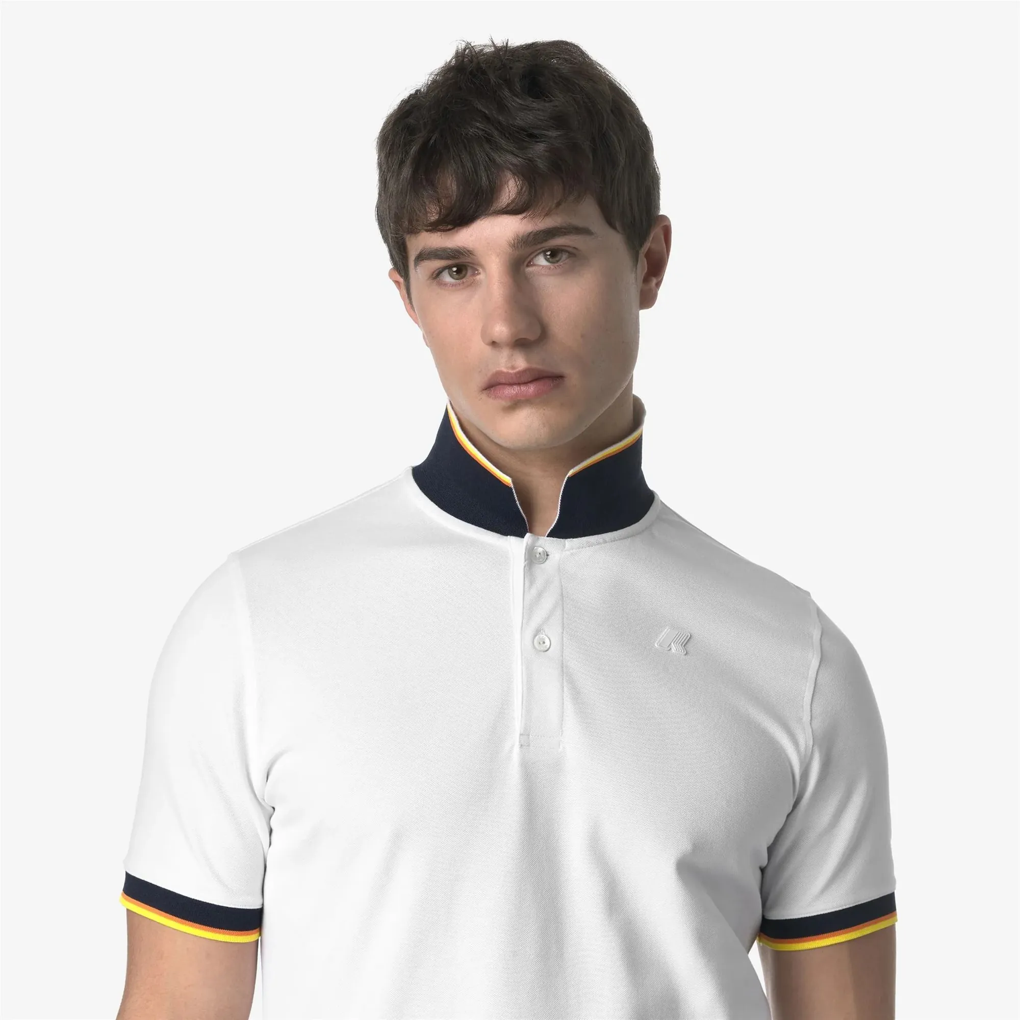 K-Way B'Polo Vincent Pique Slim' White K1125Bw 171707