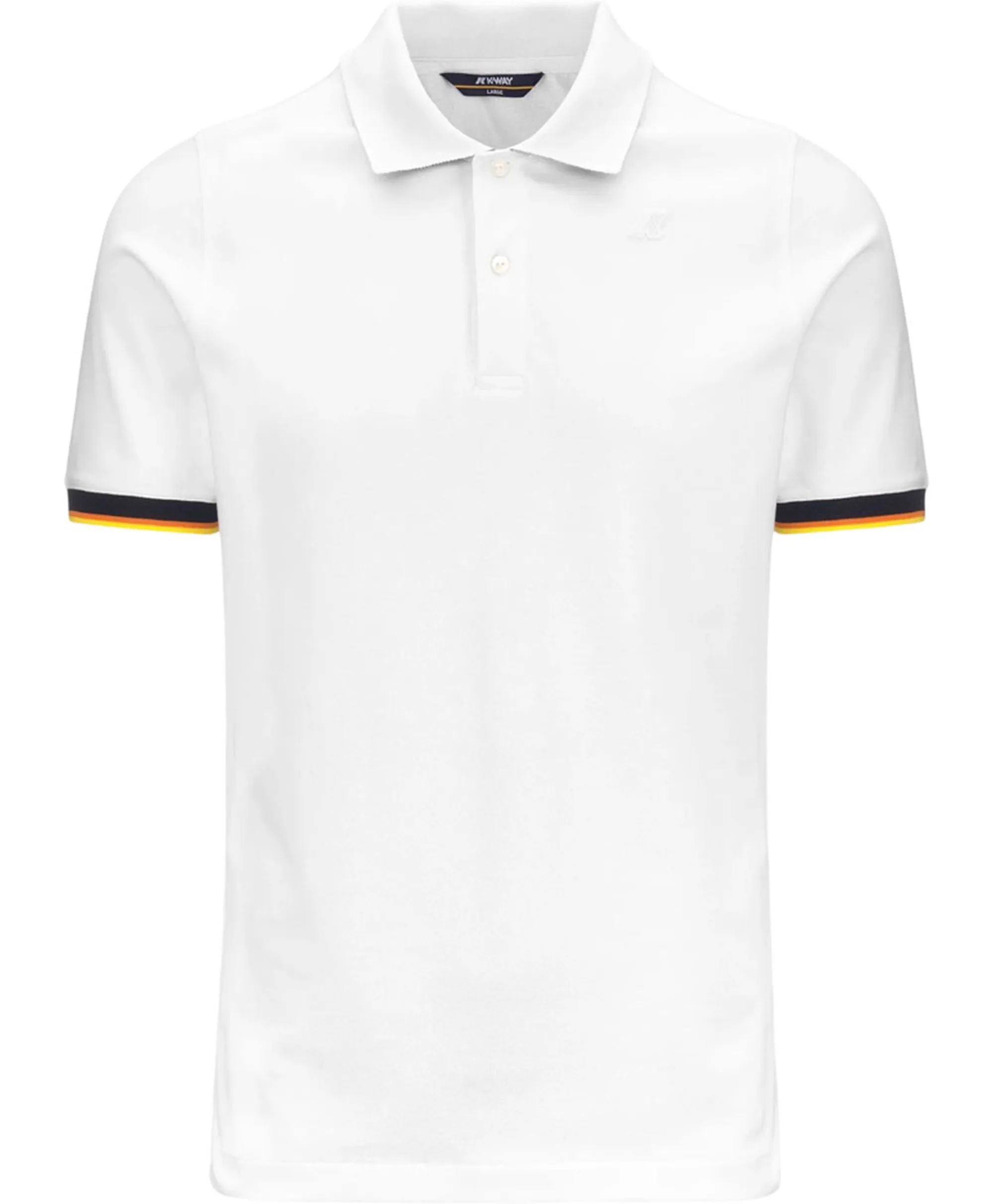 K-Way B'Polo Vincent Pique Slim' White K1125Bw 179647