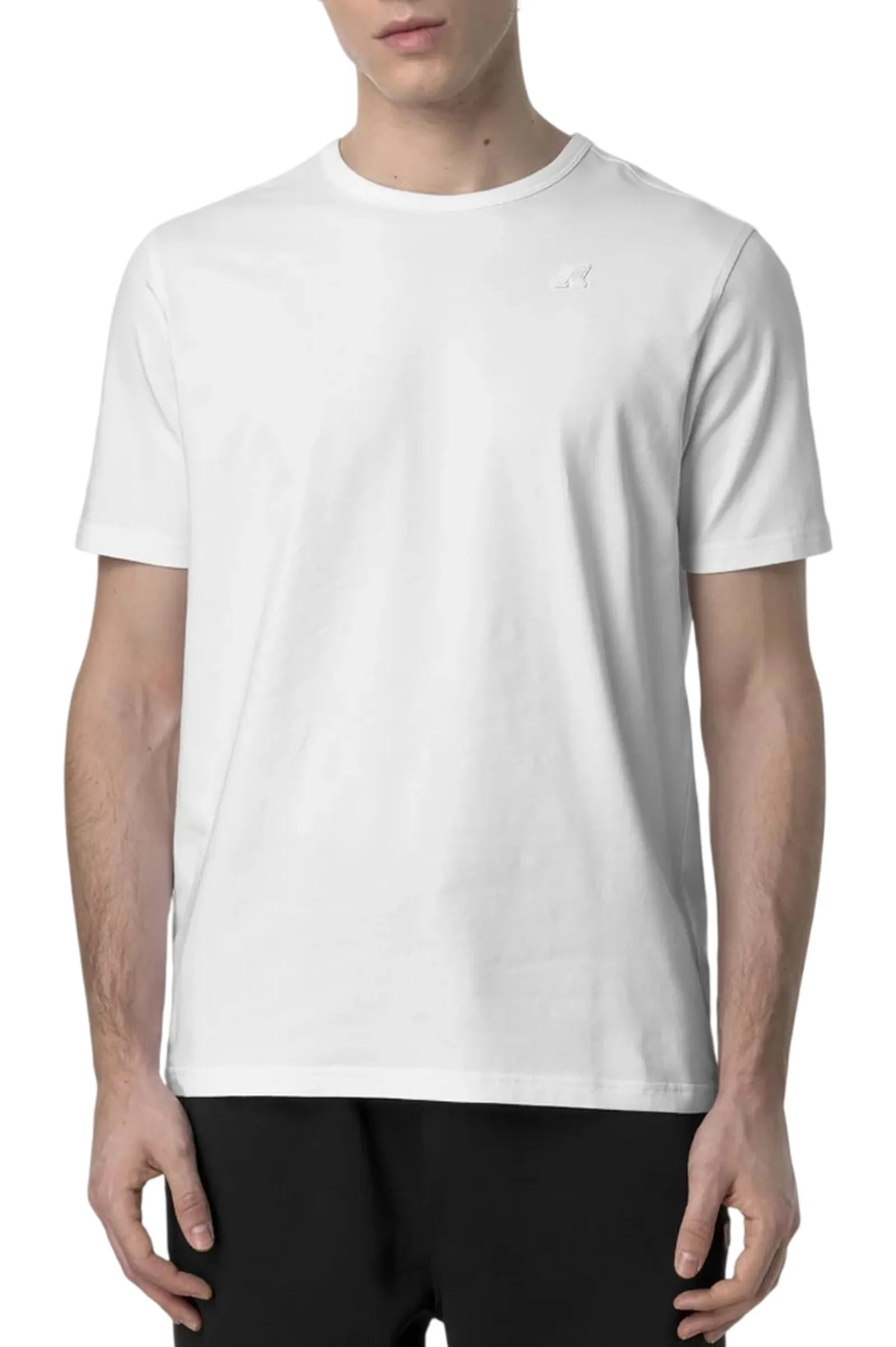 K-Way T-Shirt Adame Light Stretch Jersey Bianco K71349W 175480