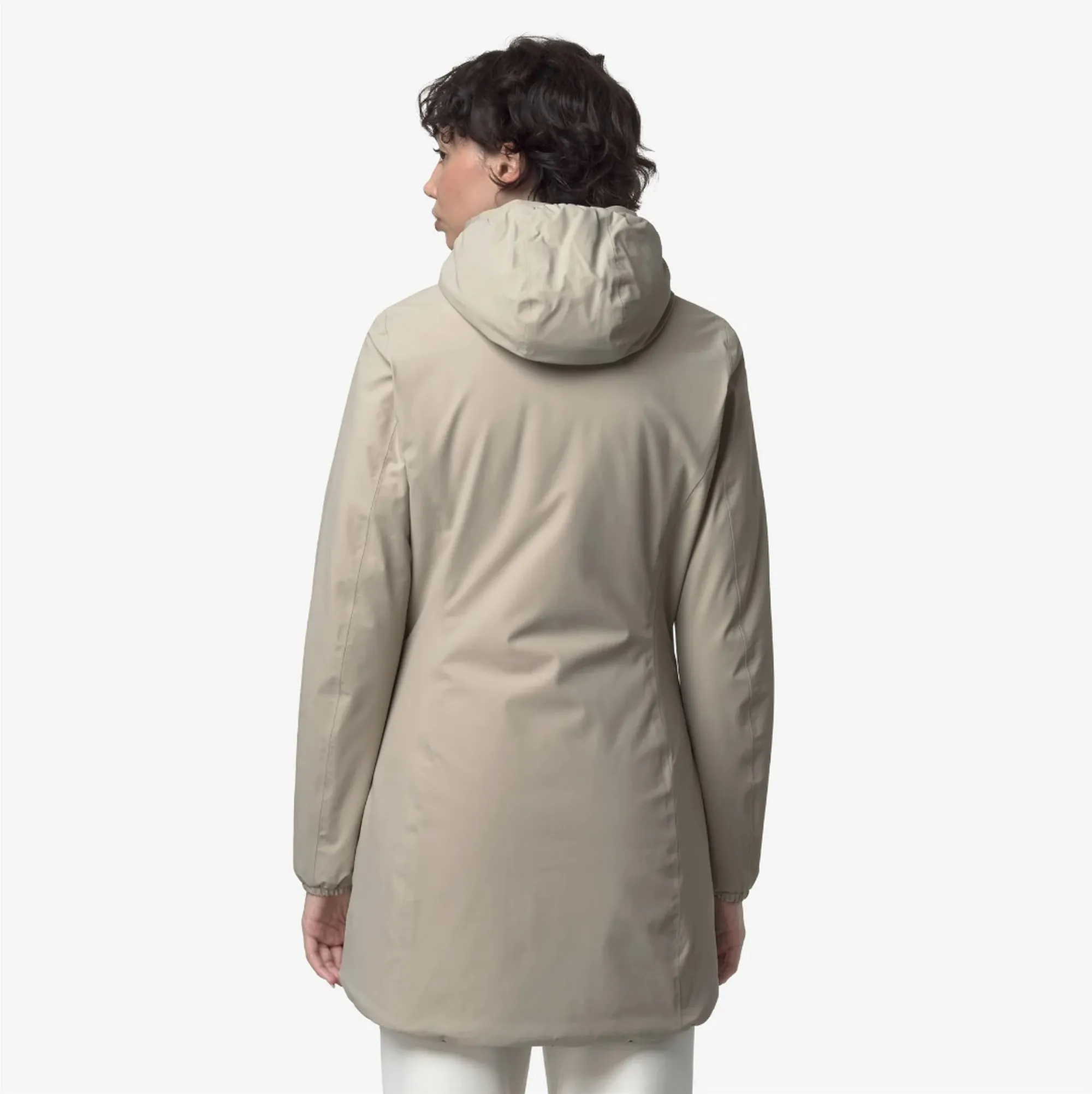 K-Way Trench Denise St Warm Reversible Beige Cashmere - Bla K6128Uw 169254