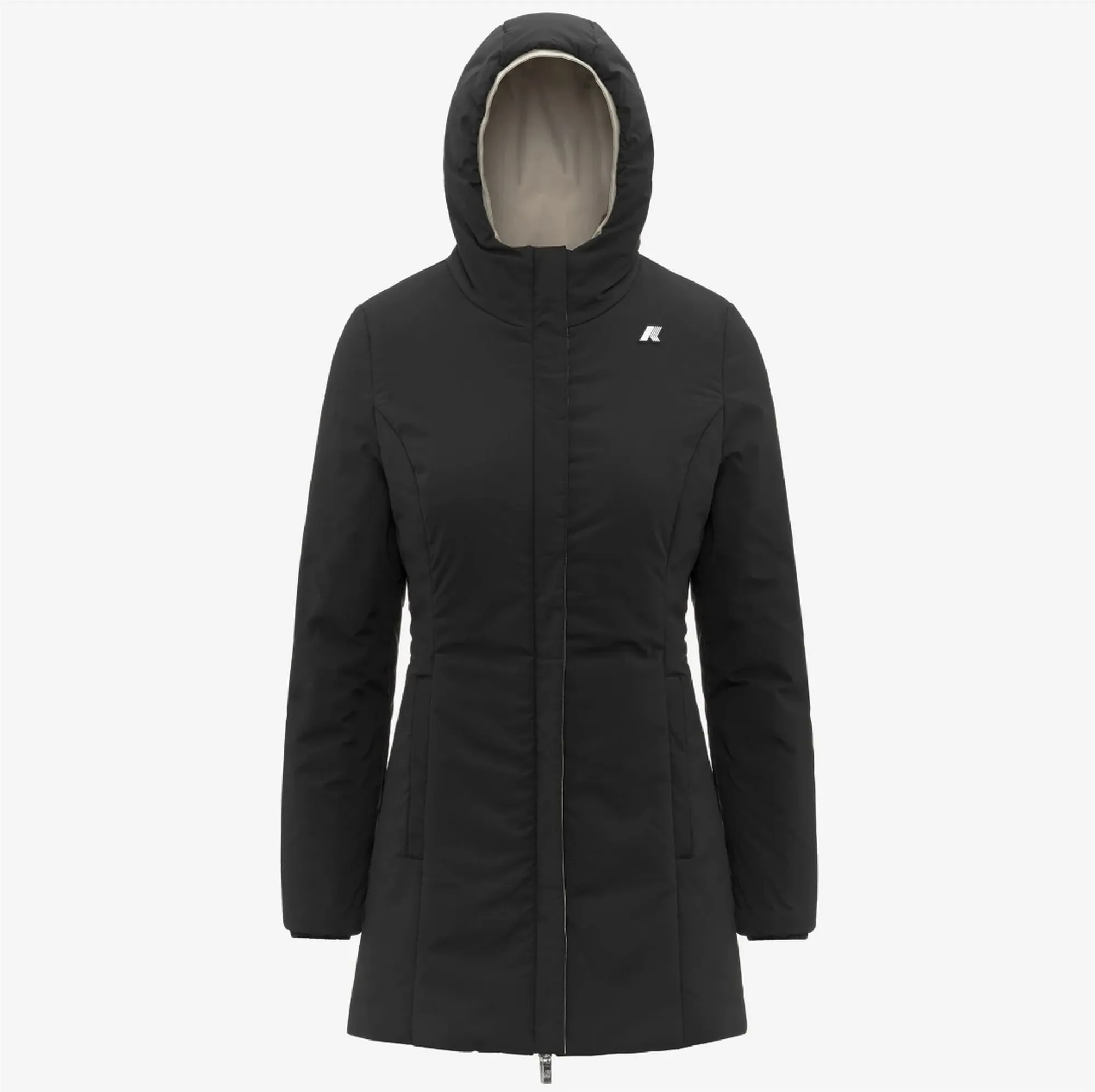 K-Way Trench Denise St Warm Reversible Beige Cashmere - Bla K6128Uw 169256