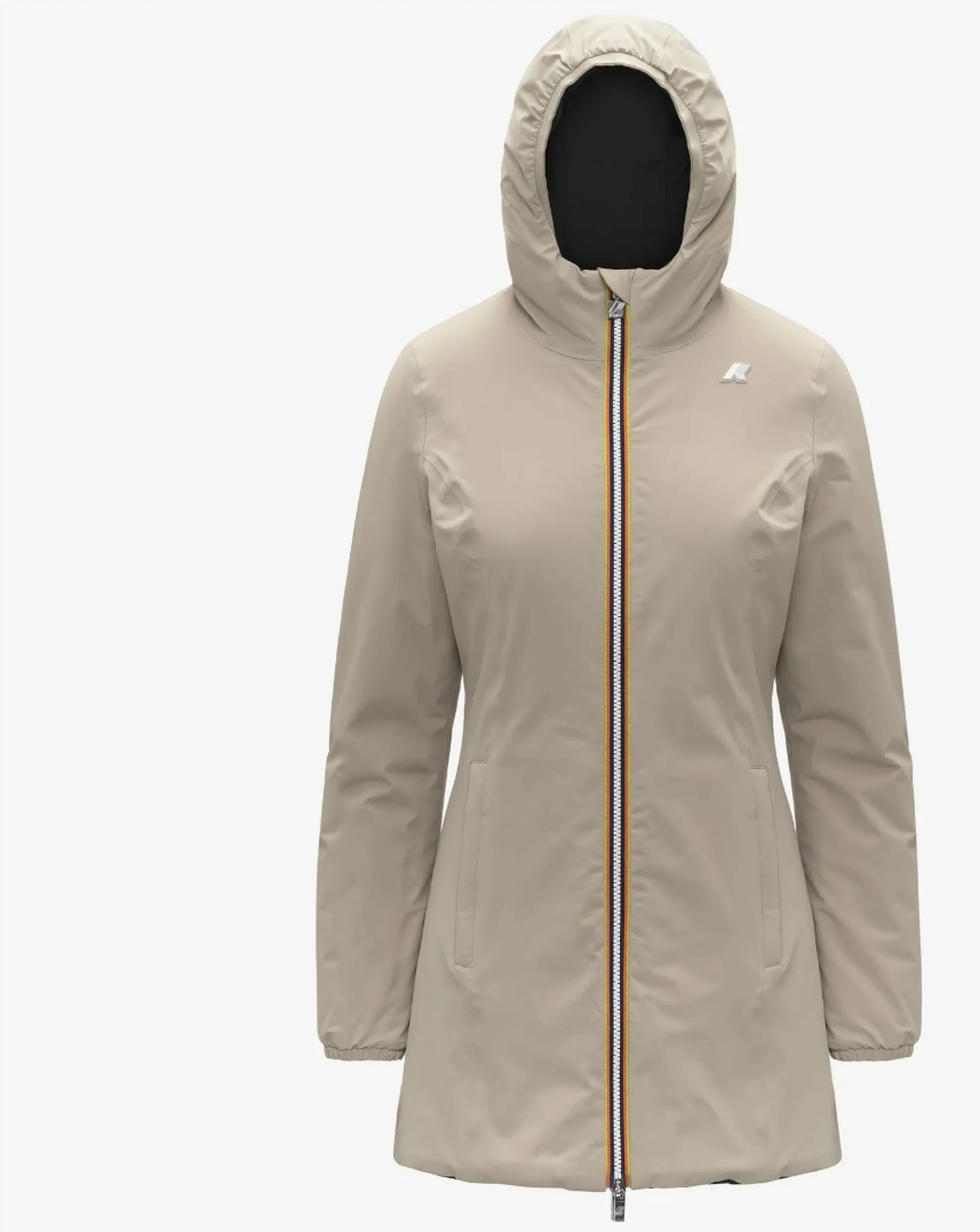 K-Way Trench Denise St Warm Reversible Beige Cashmere - Bla K6128Uw 169257