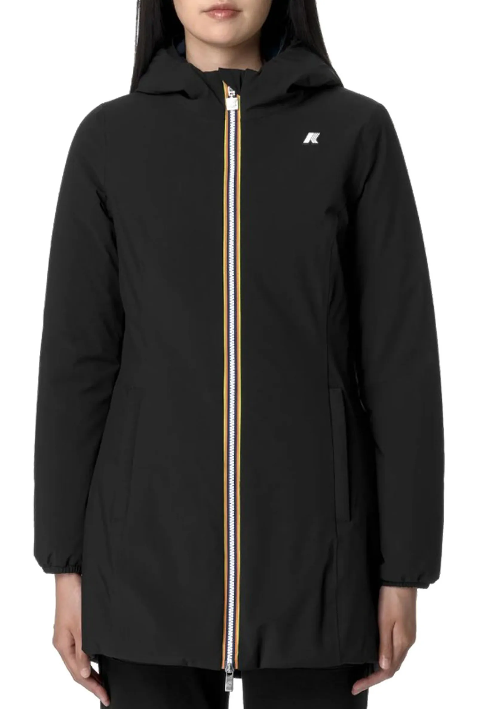 K-Way Trench Denise St Warm Reversible Black - Blue Depht K6128Uw 136834