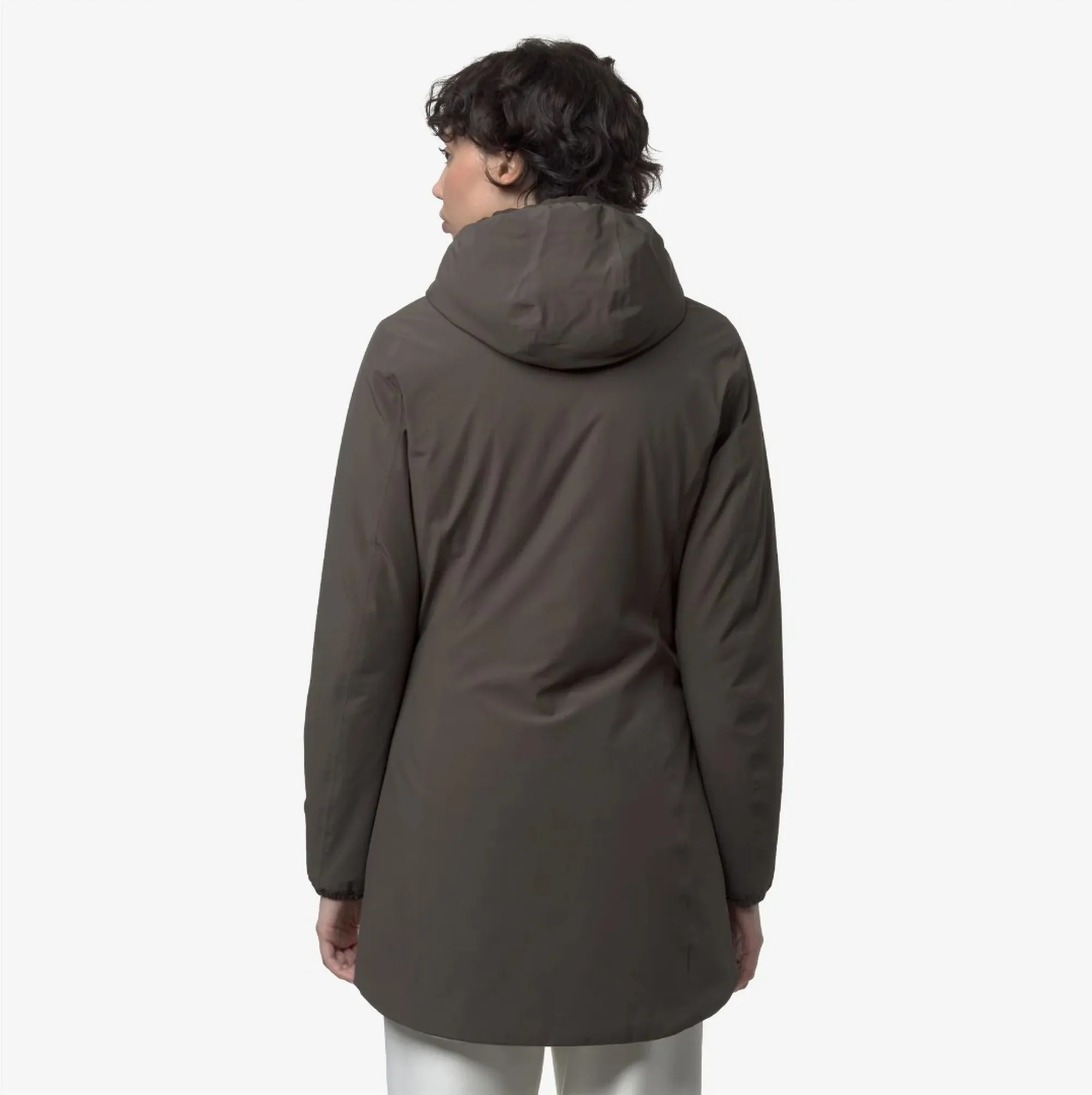 K-Way Trench Denise St Warm Reversible Black Olive - Green Oak K6128Uw 169249