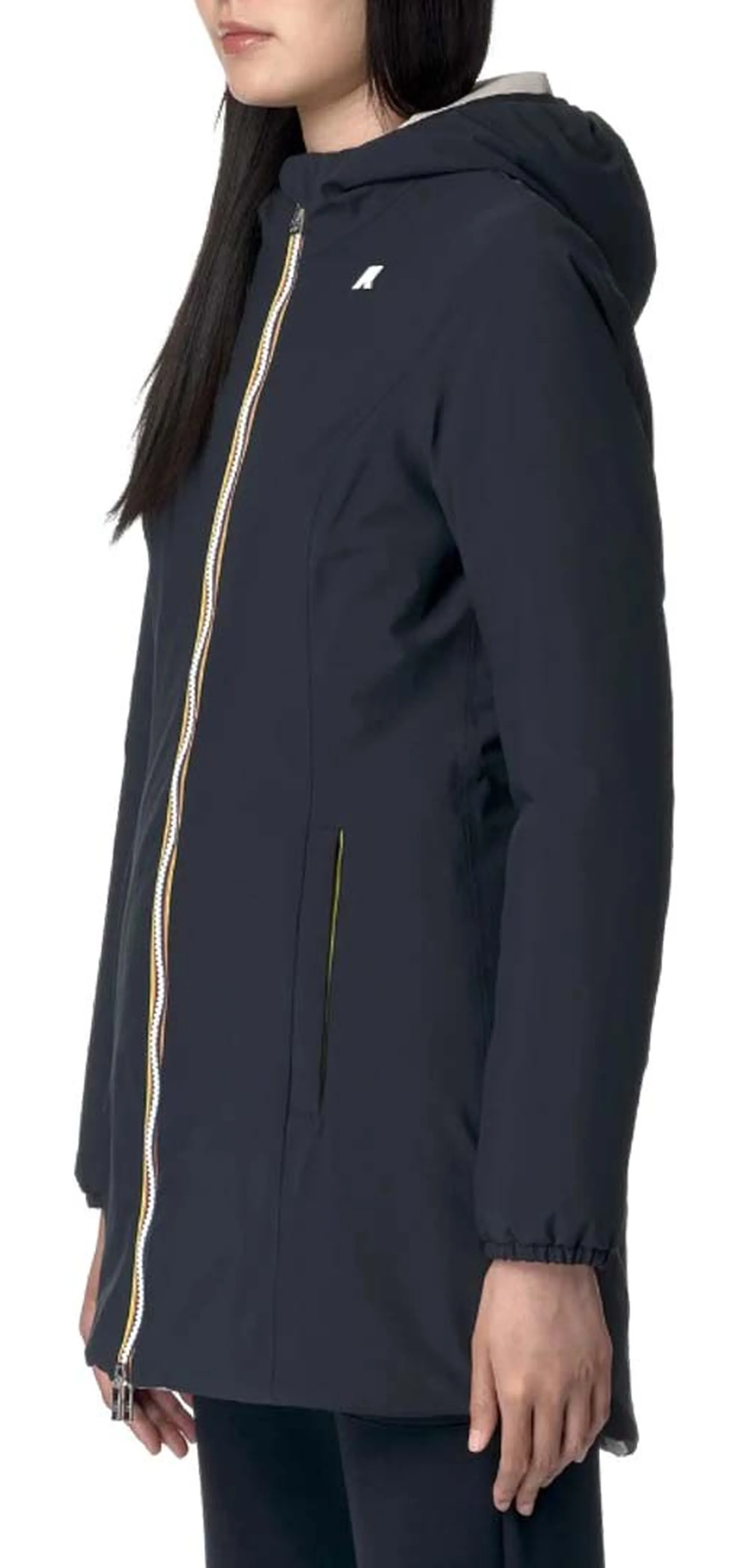 K-Way B'Denise St Warm Reversible Jacket' Blue Depht - Beige G K6128Uw 136266