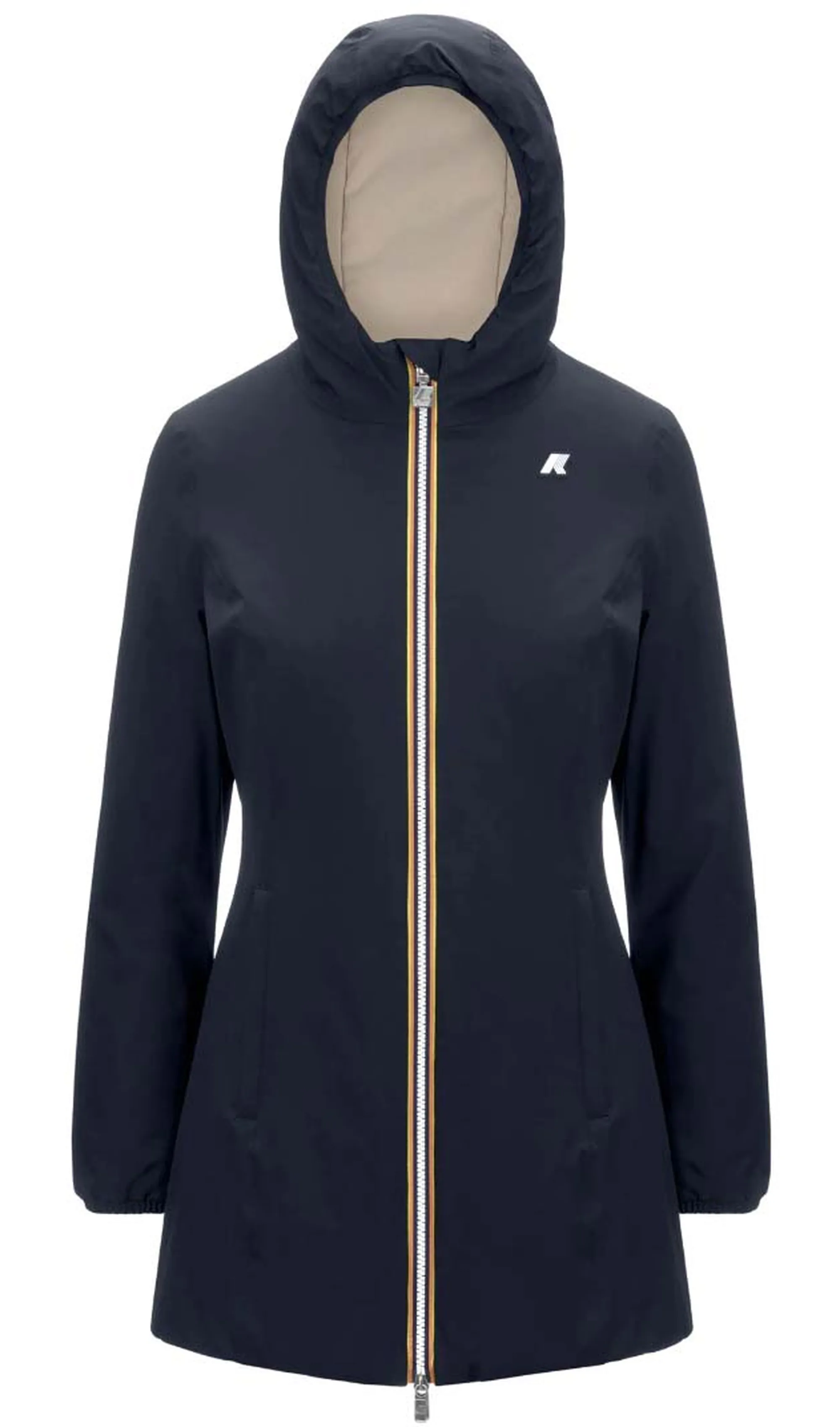 K-Way B'Denise St Warm Reversible Jacket' Blue Depht - Beige G K6128Uw 136269
