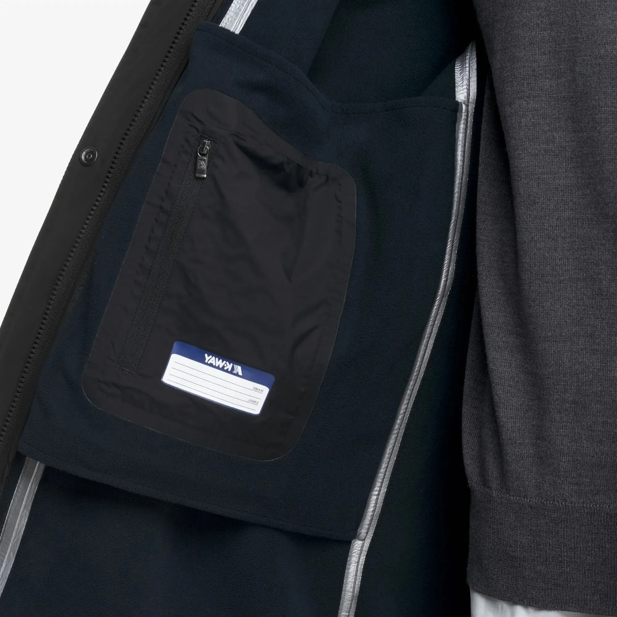 K-Way Trench Duke Bonded Black Pure - Blue Depth K6116Yw 190359