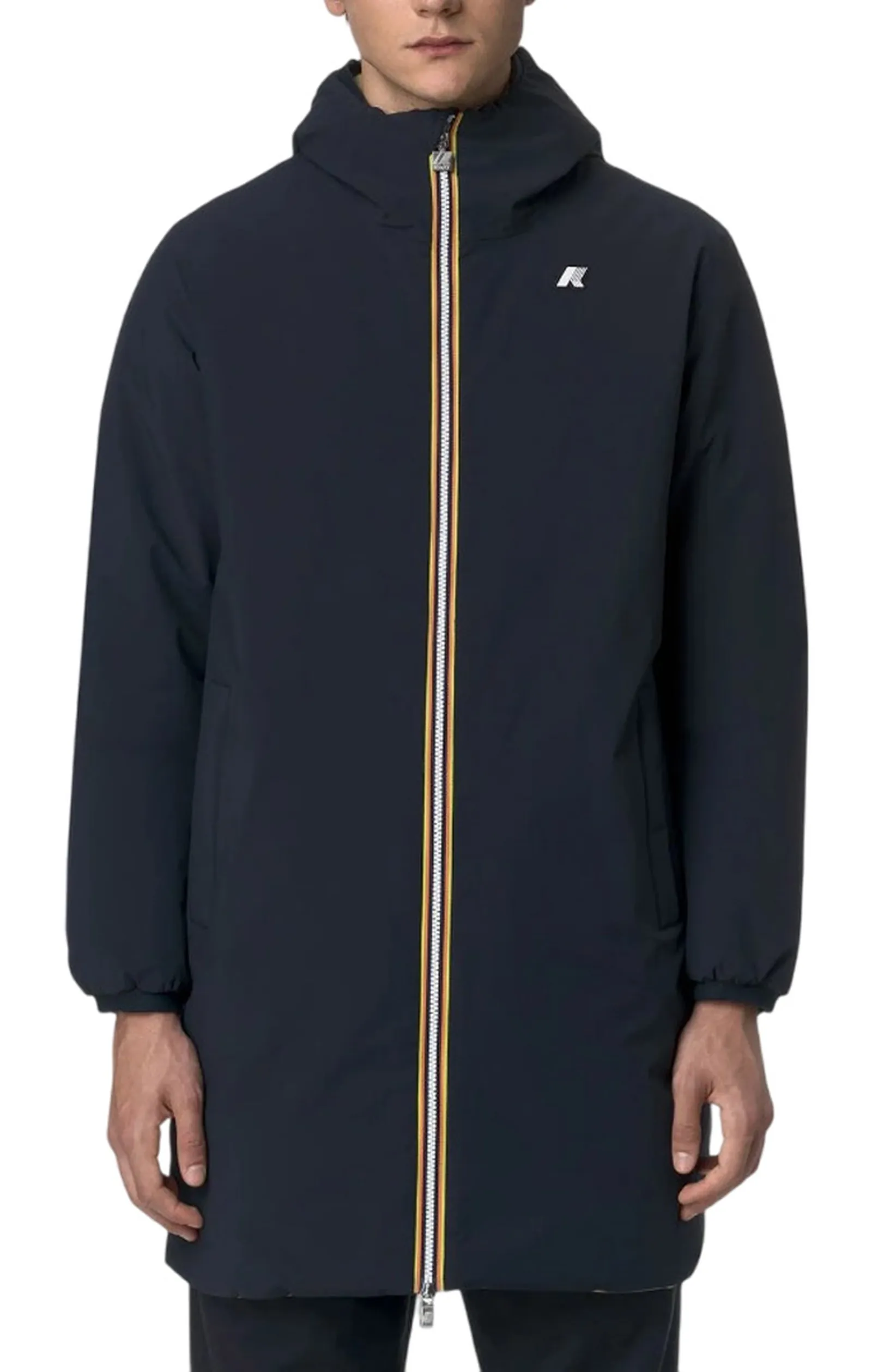 K-Way Trench Jacob St Warm Reversible Blue Depht - Beige S K6128Ww 160758