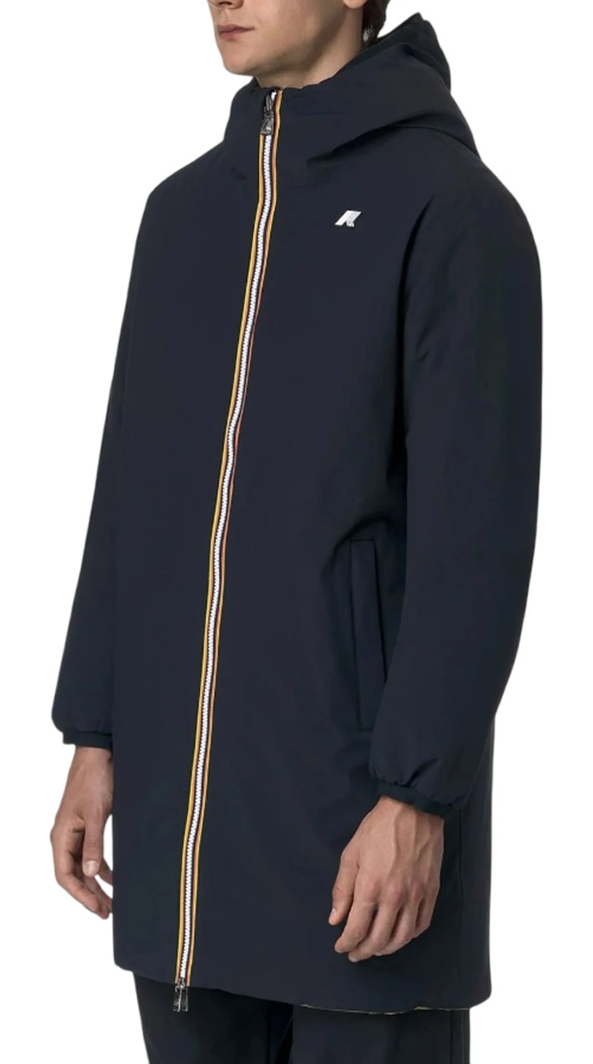 K-Way B'Trench Jacob St Warm Reversible' Blue Depht - Beige S K6128Ww 160760