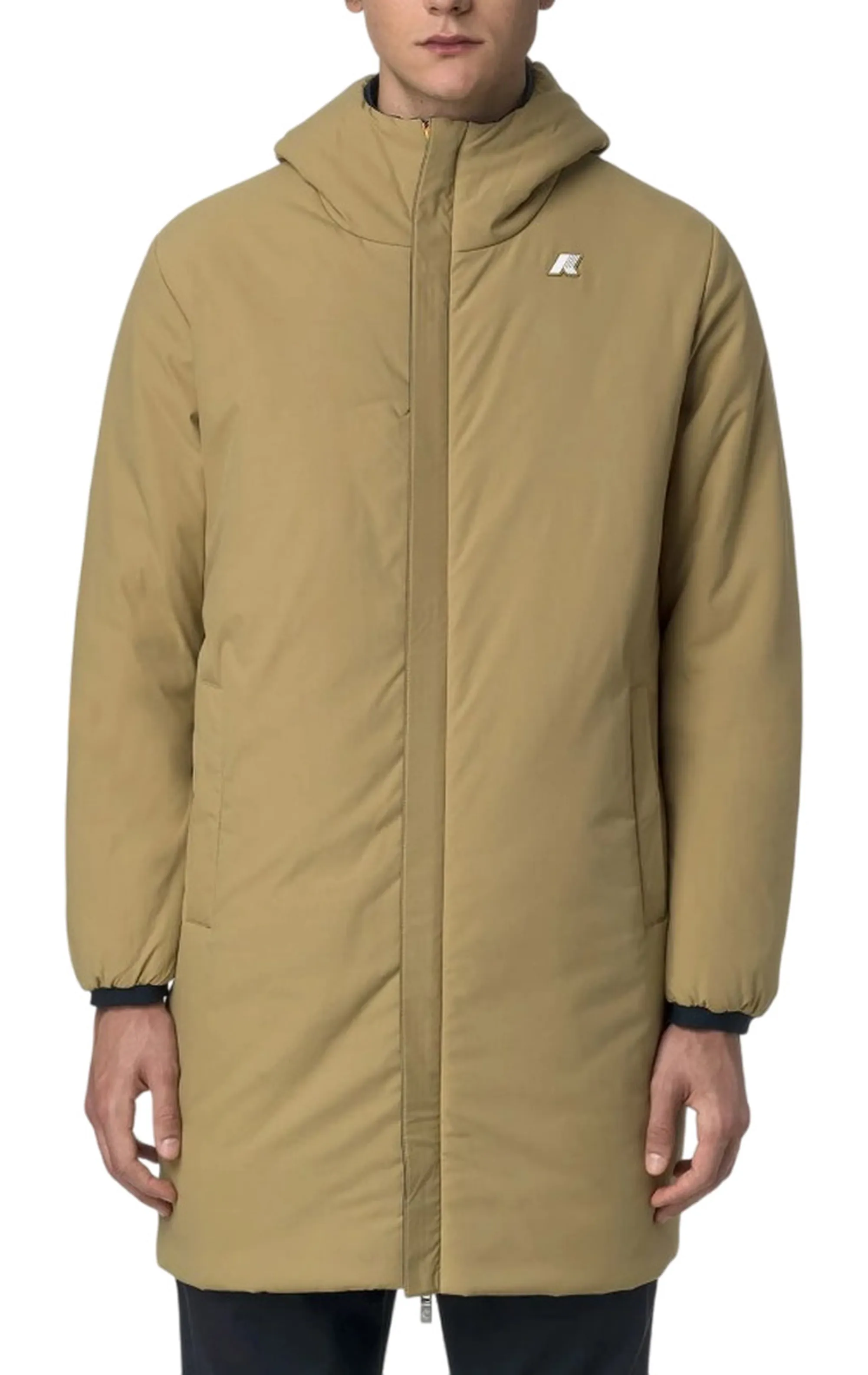 K-Way B'Trench Jacob St Warm Reversible' Blue Depht - Beige S K6128Ww 160761