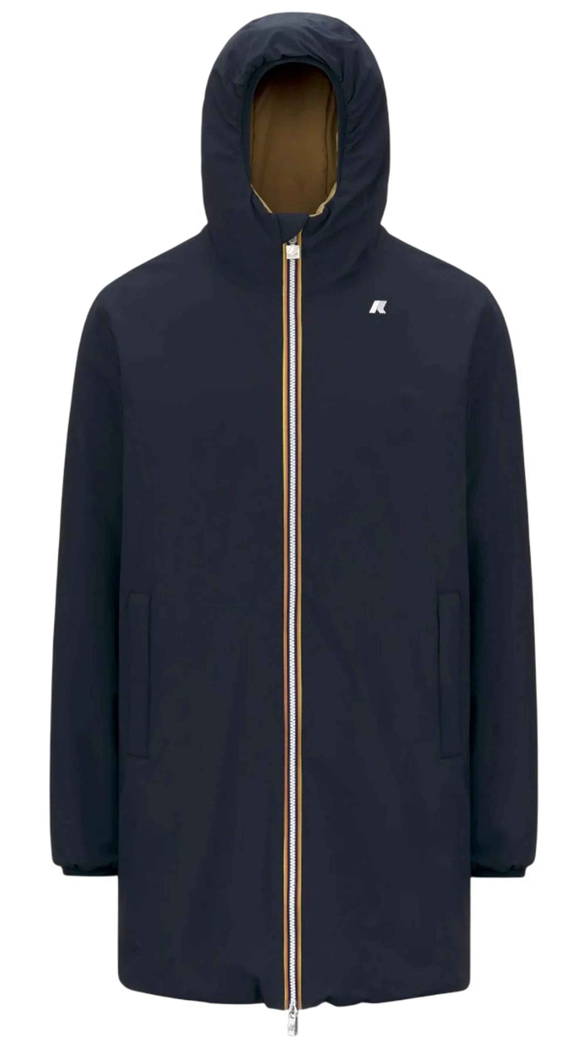 K-Way B'Trench Jacob St Warm Reversible' Blue Depht - Beige S K6128Ww 160762