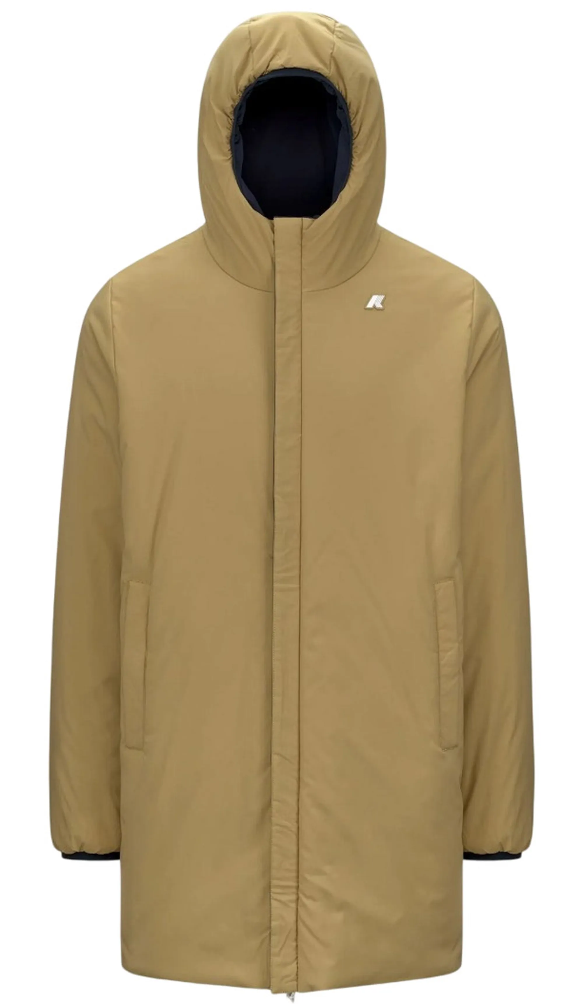 K-Way B'Trench Jacob St Warm Reversible' Blue Depht - Beige S K6128Ww 160763