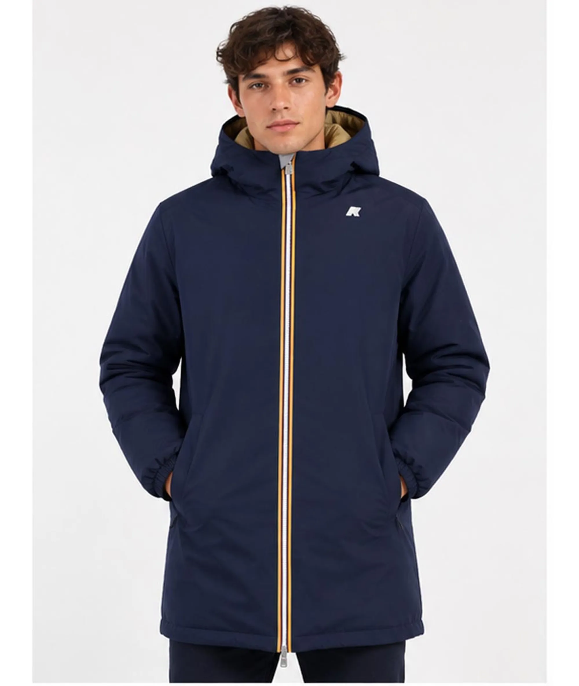 K-Way Trench Jacob St Warm Reversible Blue Depth - Beige K K6128Ww 190265