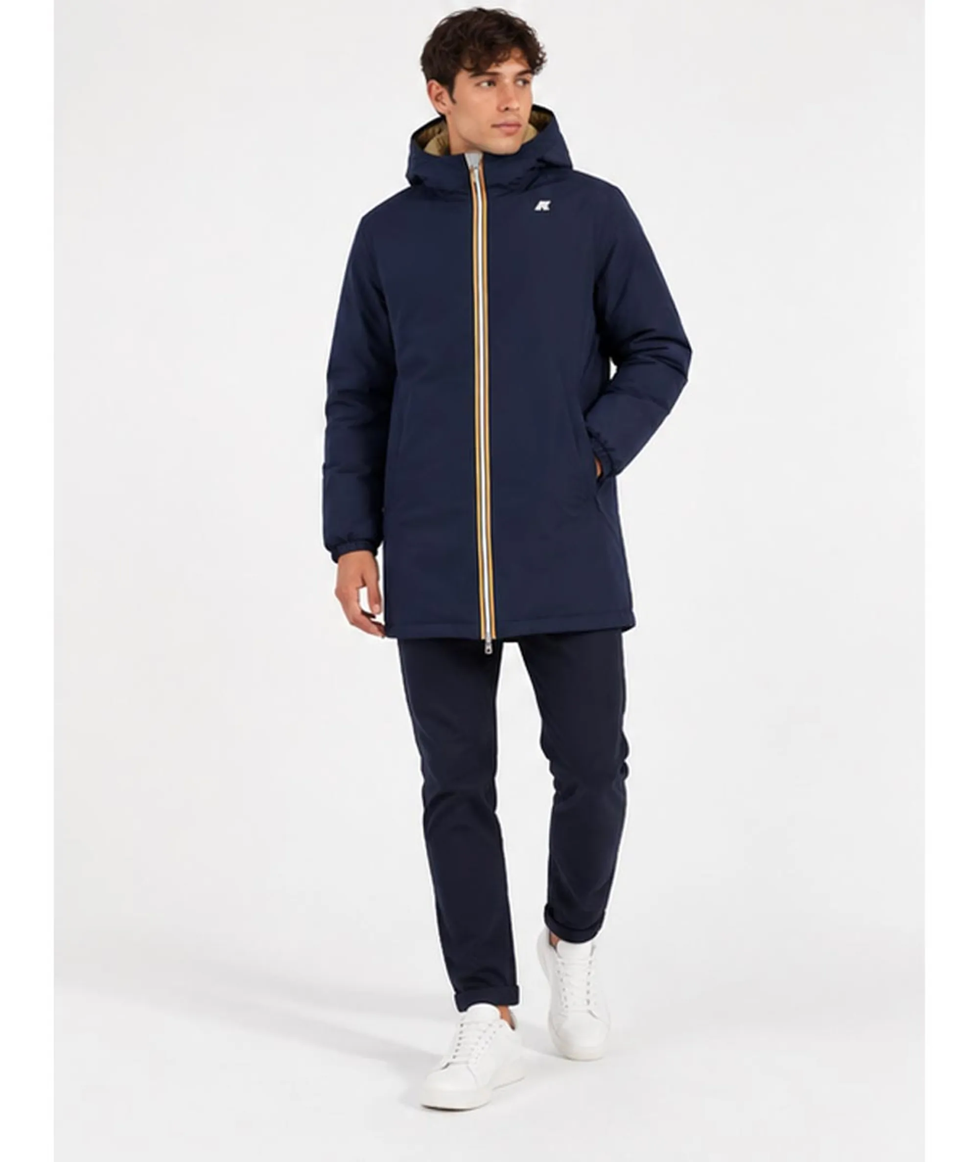 K-Way Trench Jacob St Warm Reversible Blue Depth - Beige K K6128Ww 190267