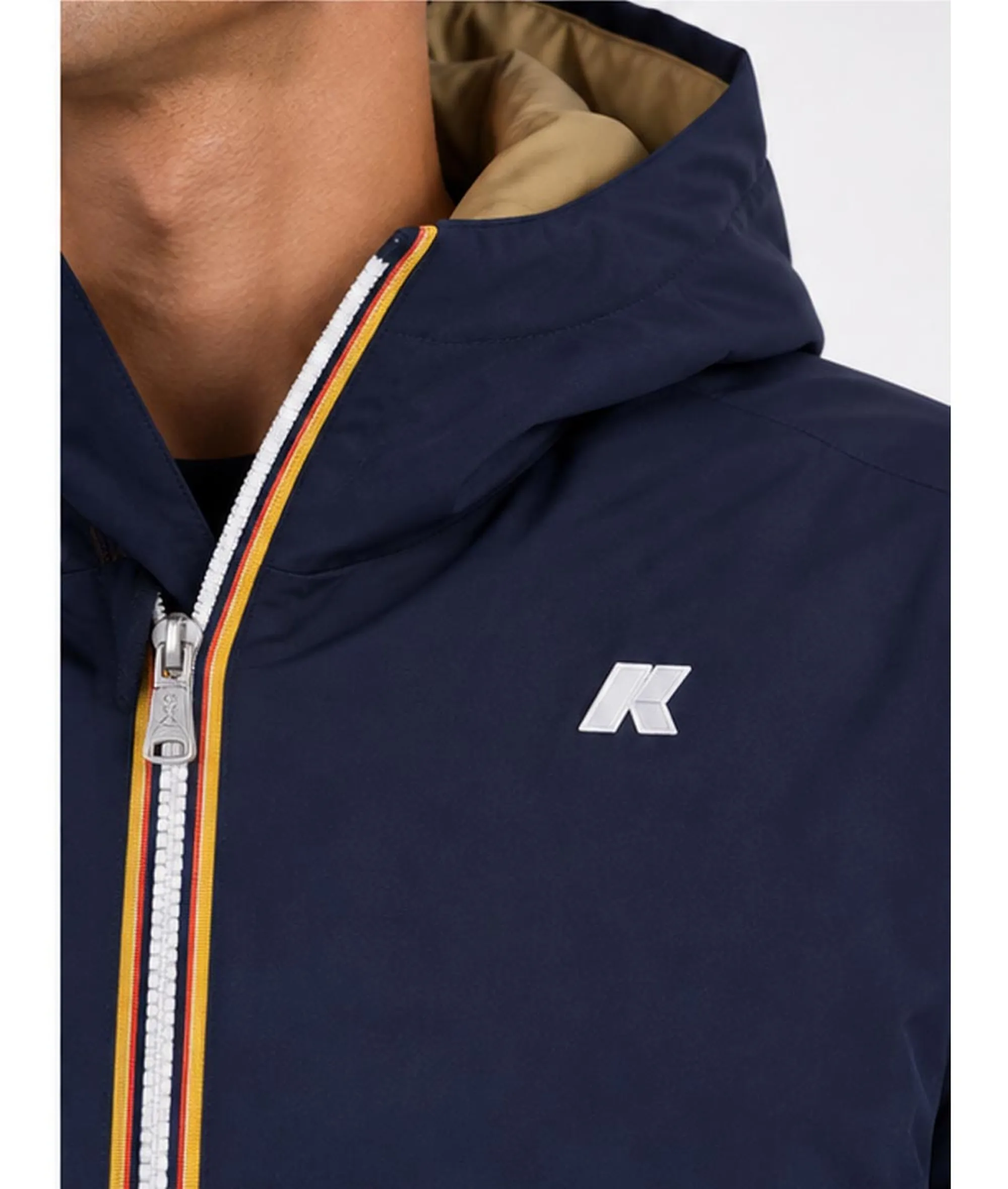 K-Way Trench Jacob St Warm Reversible Blue Depth - Beige K K6128Ww 190268