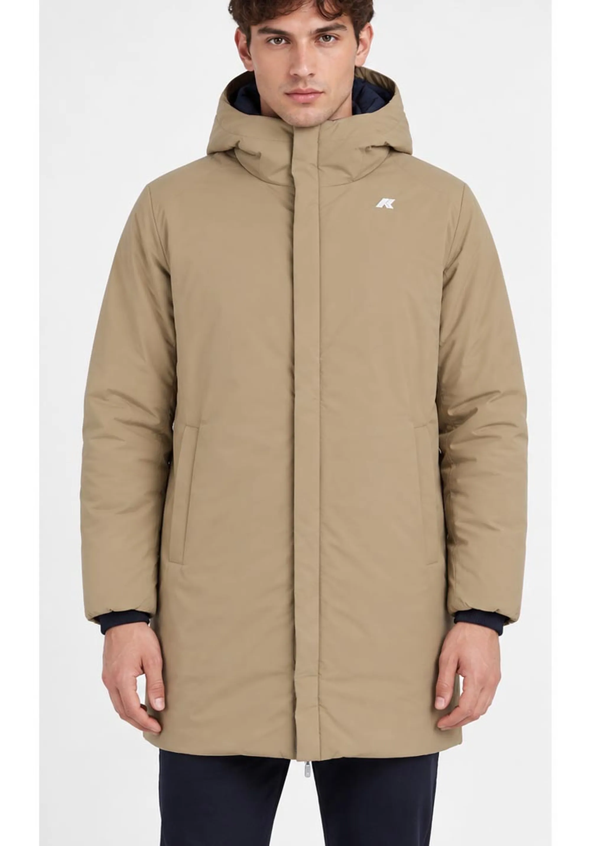 K-Way Trench Jacob St Warm Reversible Blue Depth - Beige K K6128Ww 190269