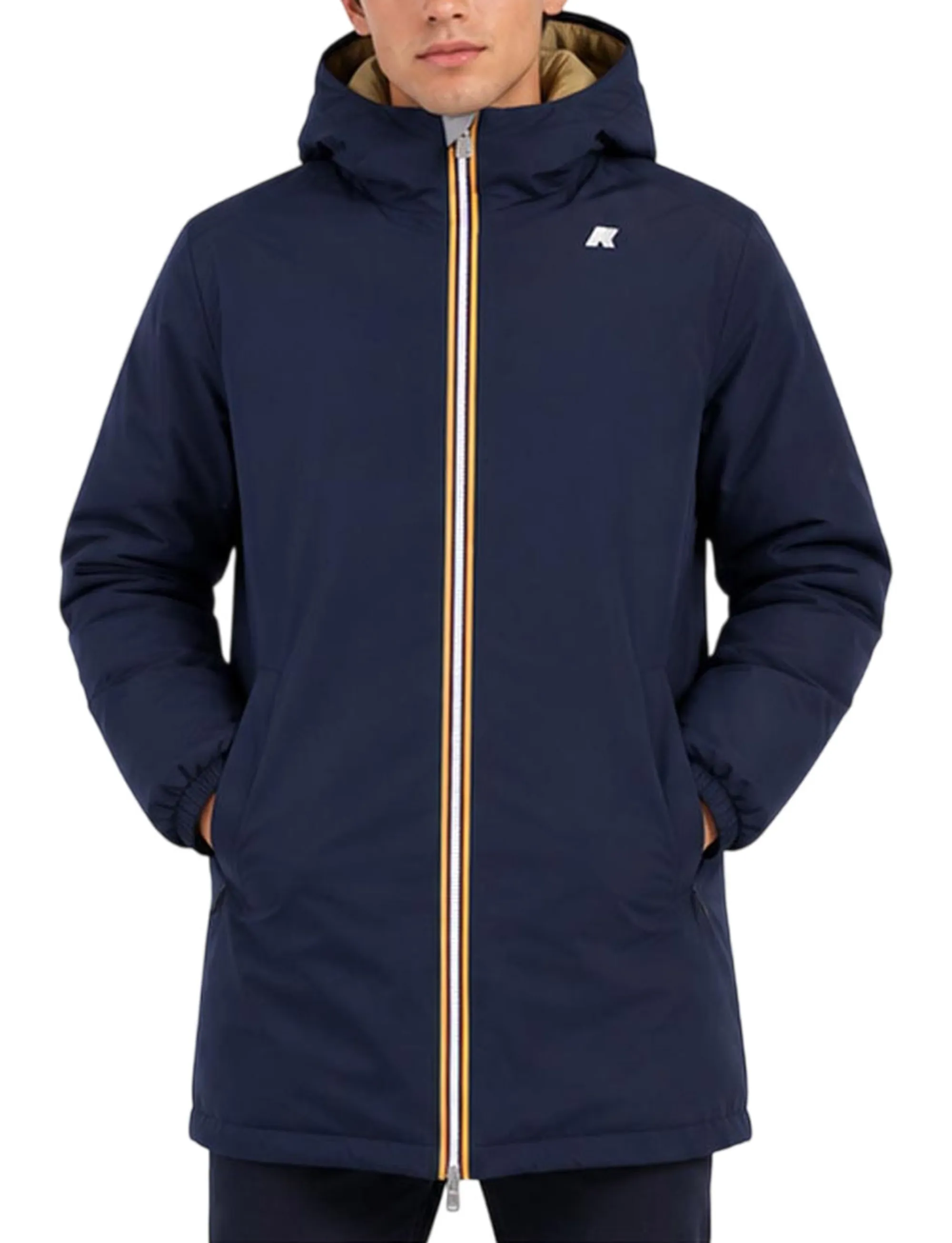 K-Way Trench Jacob St Warm Reversible Blue Depth - Beige K K6128Ww 193576