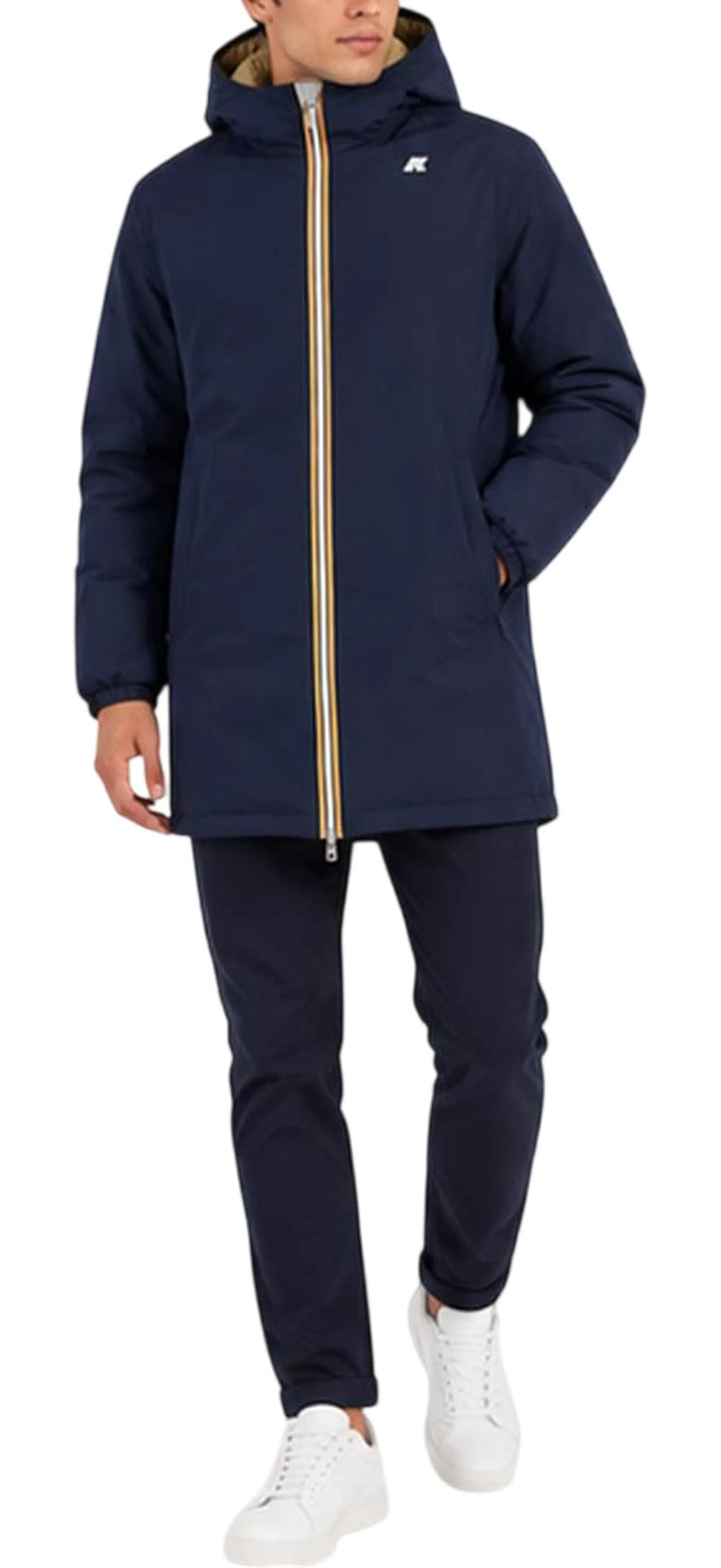 K-Way Trench Jacob St Warm Reversible Blue Depth - Beige K K6128Ww 193578