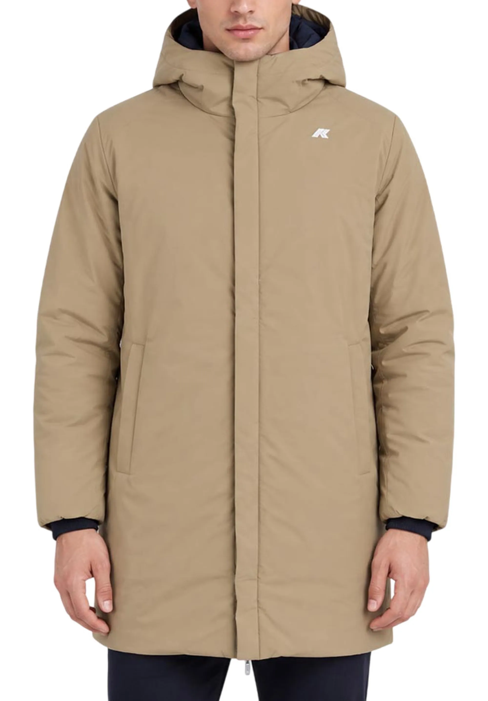 K-Way Trench Jacob St Warm Reversible Blue Depth - Beige K K6128Ww 193580
