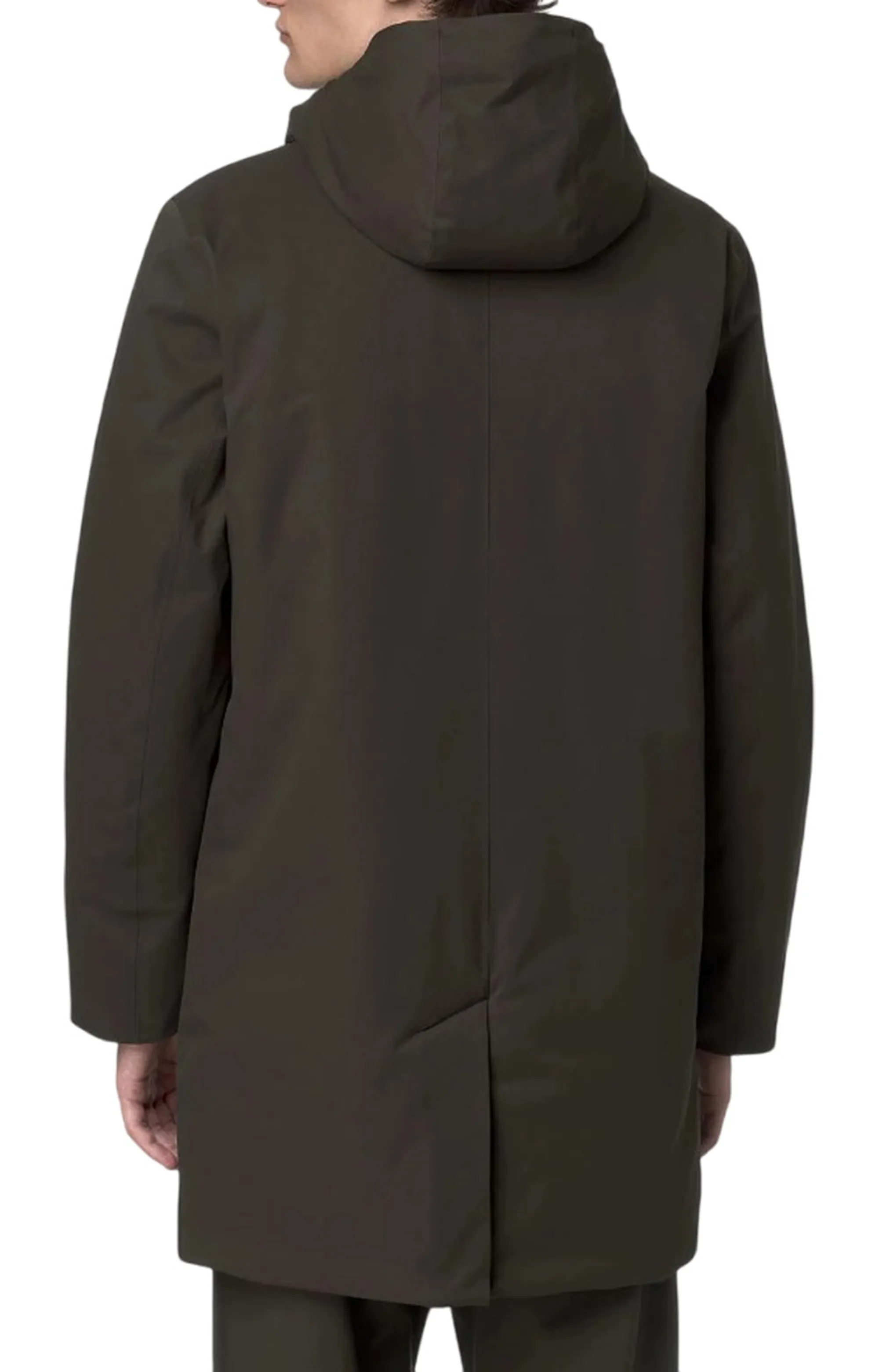 K-Way Trench Jarno Twill Marmotta Black Olive - Blue A K8133Fw 160779