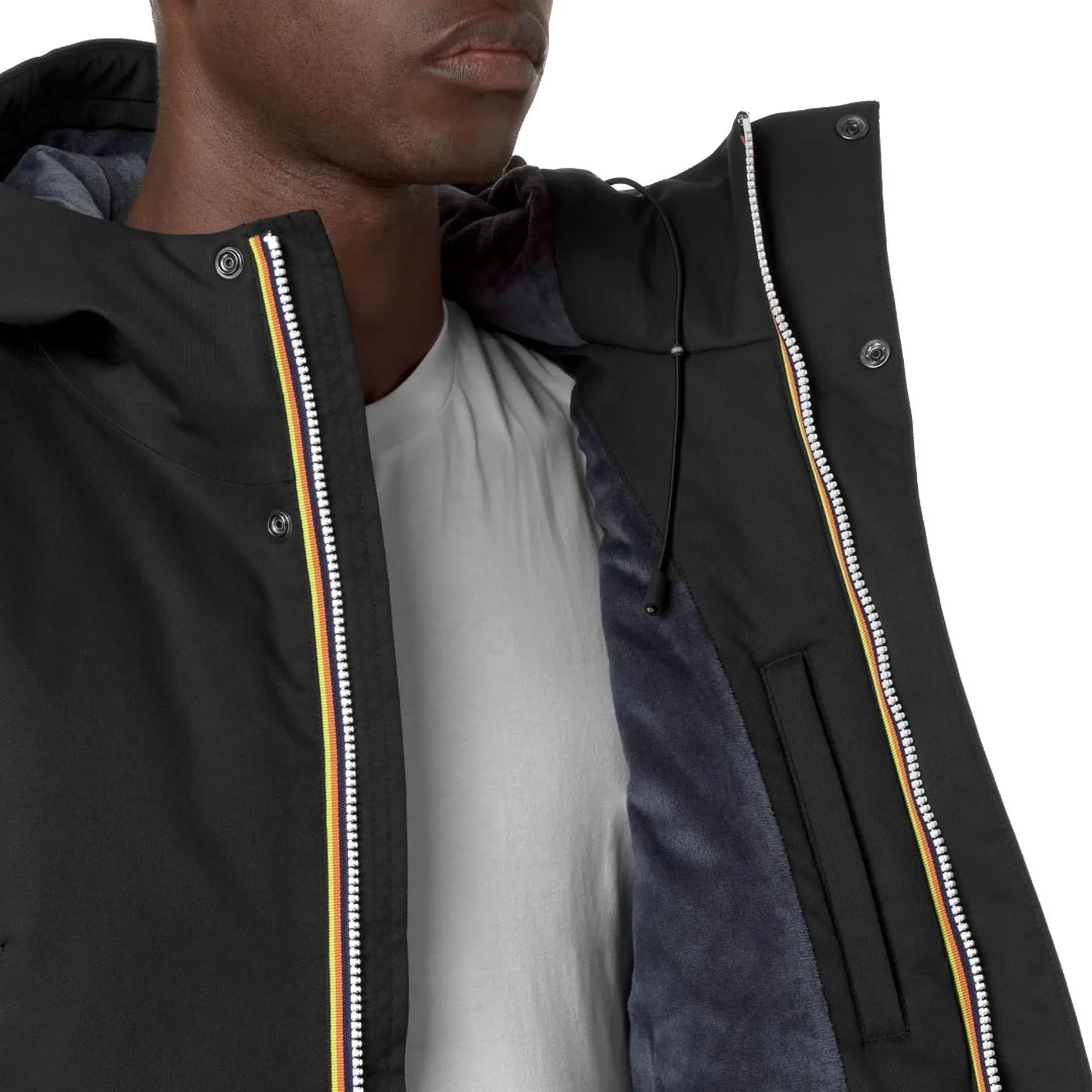 K-Way B'Jarno Twill Marmot Trench' Black Pure - Blue A K8133Fw 187797