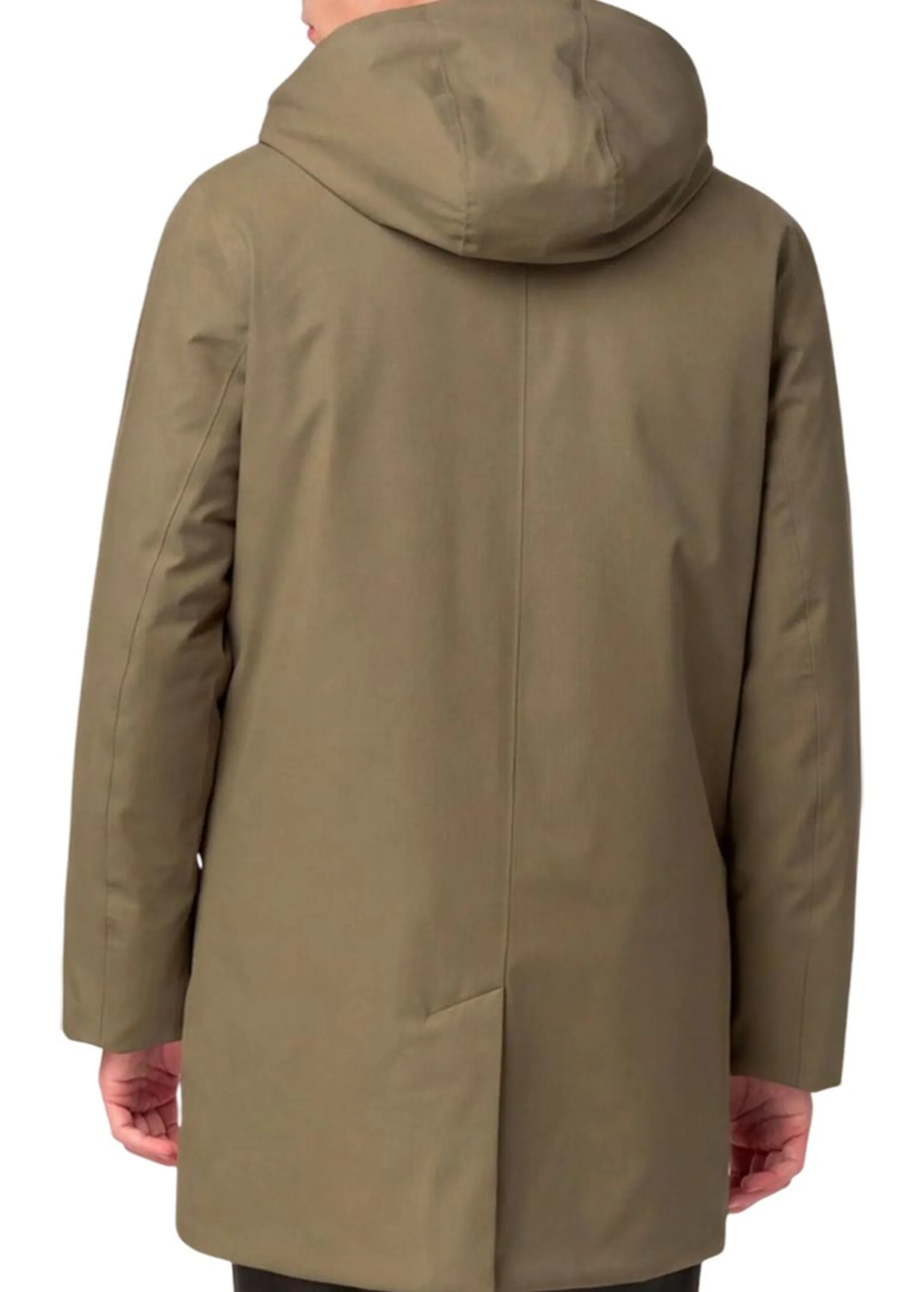 K-Way B'Jarno Twill Marmot Trench' Green Army - Blue Ai K8133Fw 187799