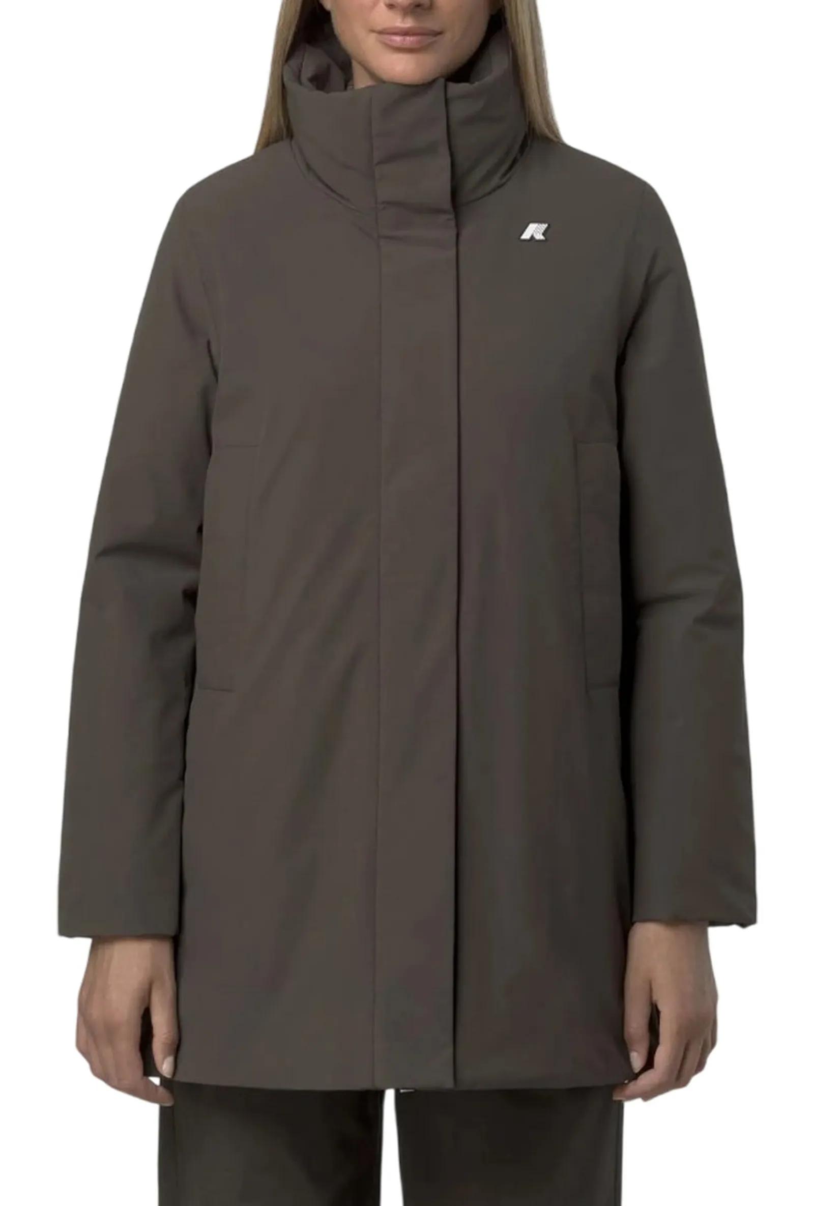 K-Way Trench Marla St Warm Black Olive K7125Lw 161003