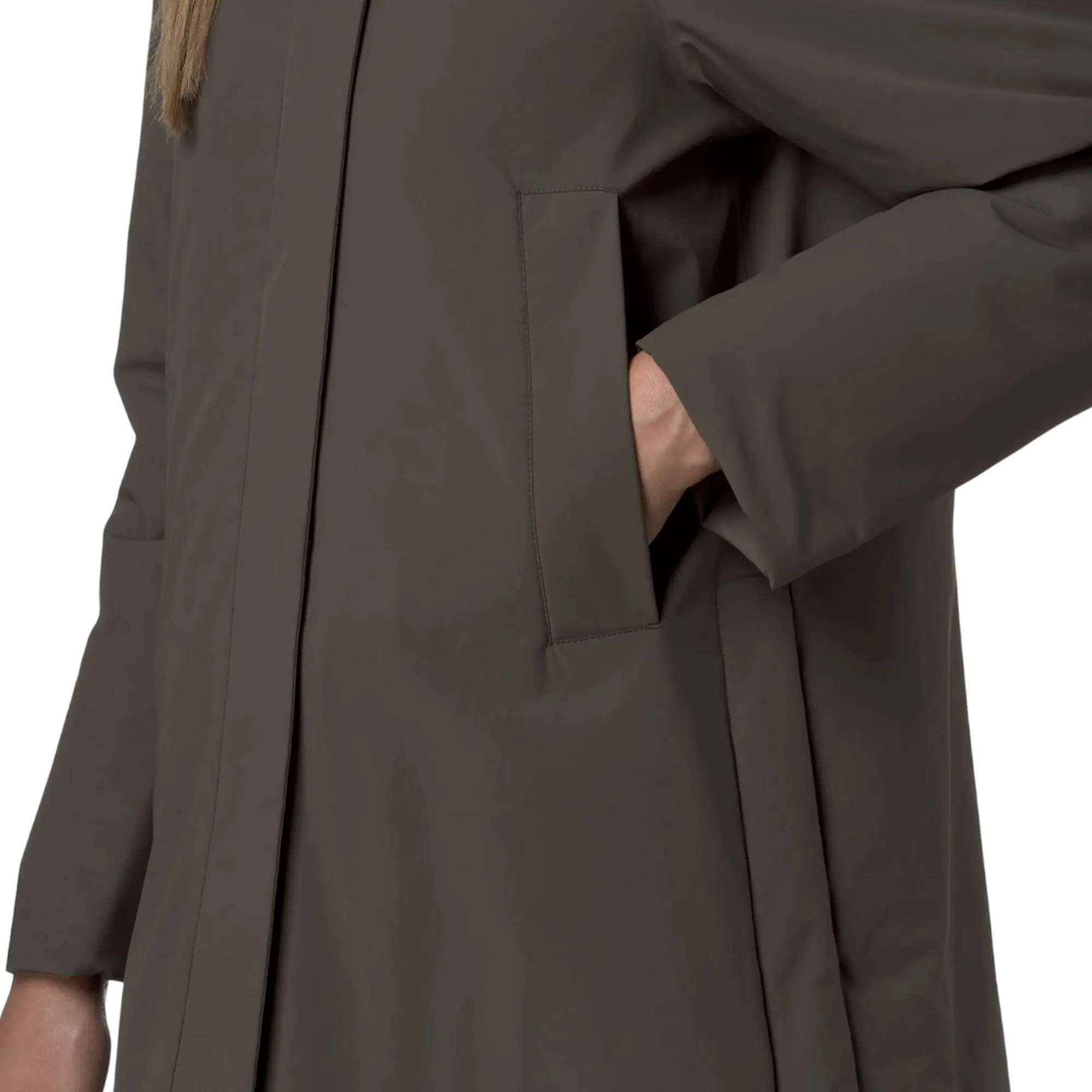 K-Way B'Trench Marla St Warm' Black Olive K7125Lw 161006