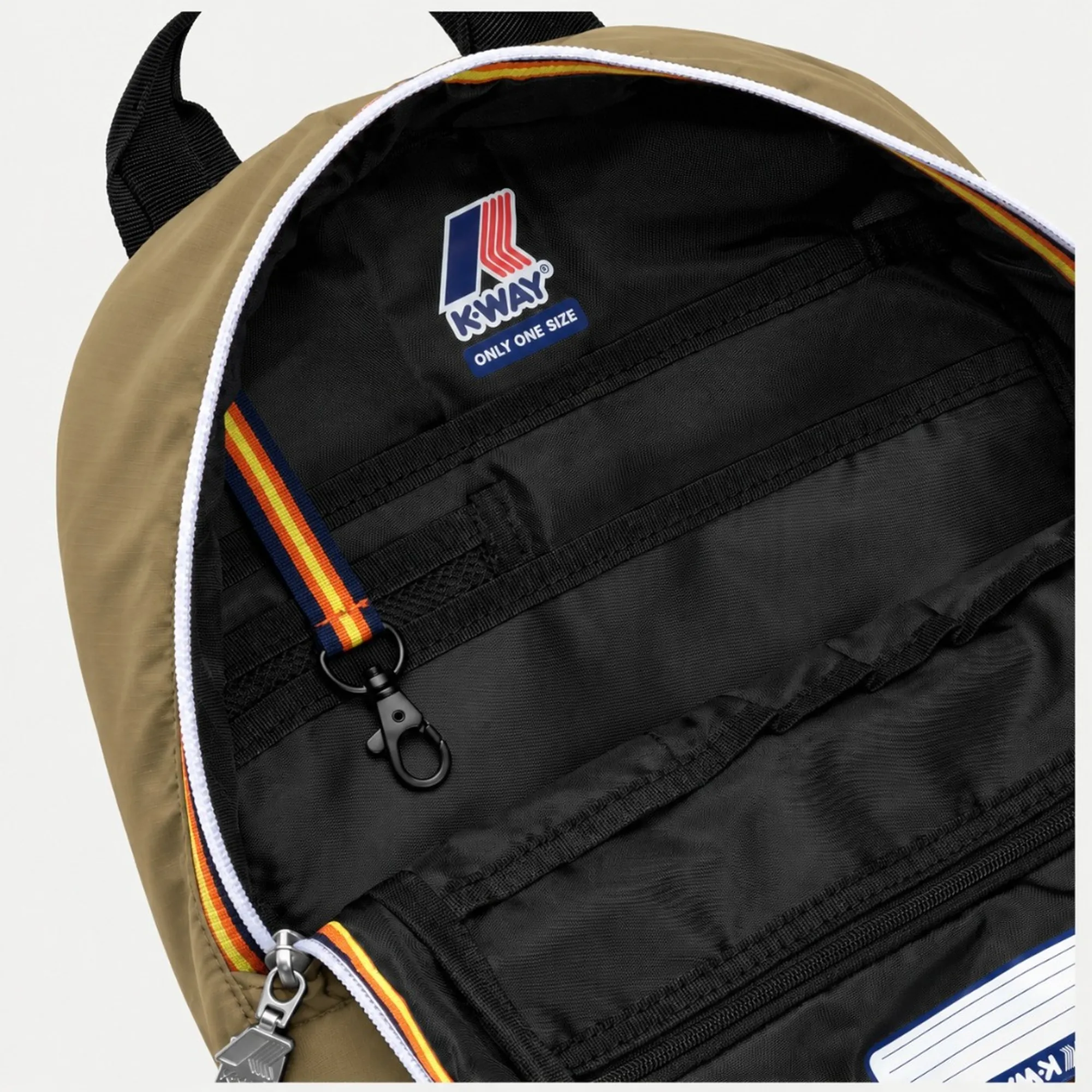 K-Way B'Waterproof Mid Laon Backpack' Beige Khaki K8148Cw 190329