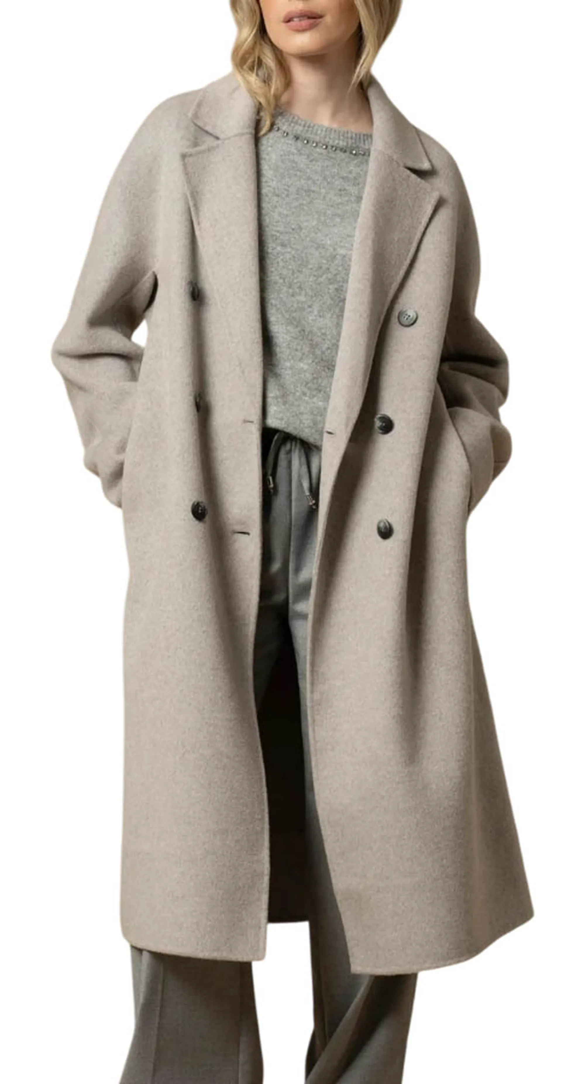 Kocca Cappotto Diodato Grigio Chiaro Diodato 160153