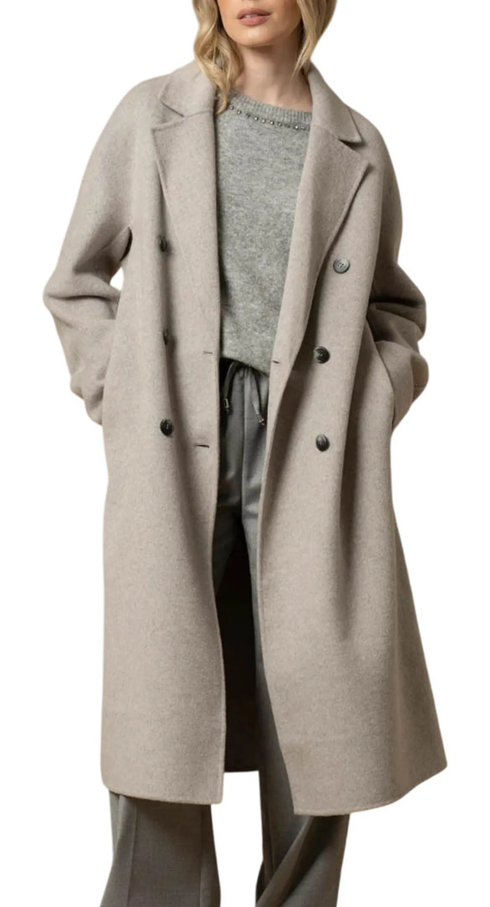 Kocca Cappotto Diodato Grigio Chiaro Diodato 160153