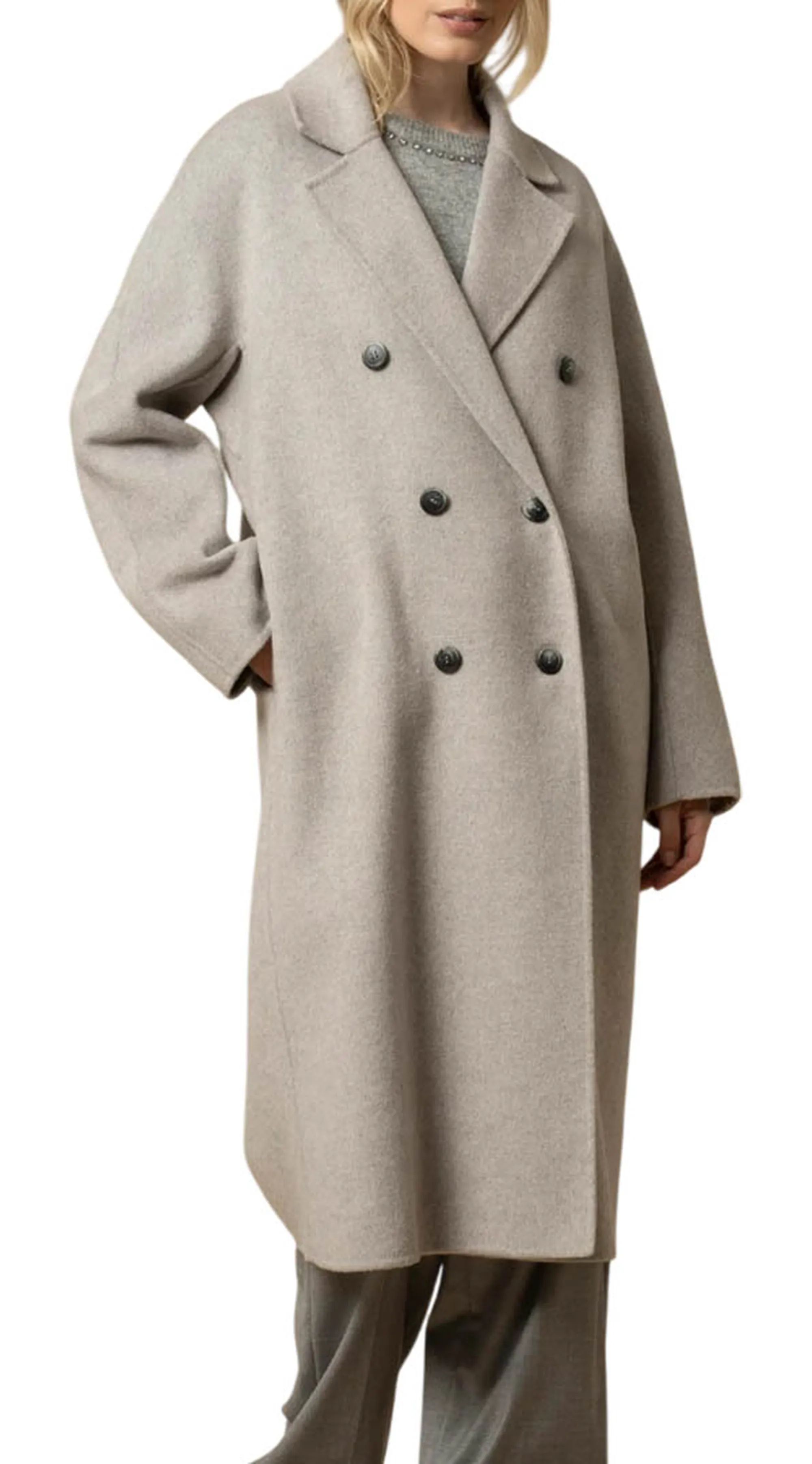 Kocca Cappotto Diodato Grigio Chiaro Diodato 160155