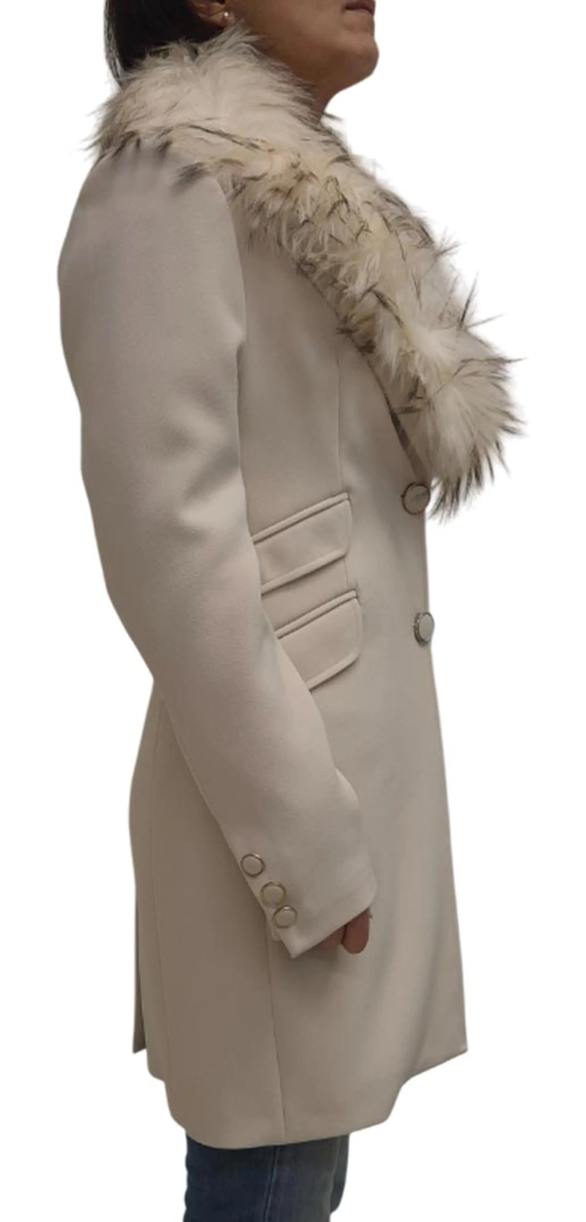 Kocca Cappotto Jolukafur Avorio Jolukafur 168639