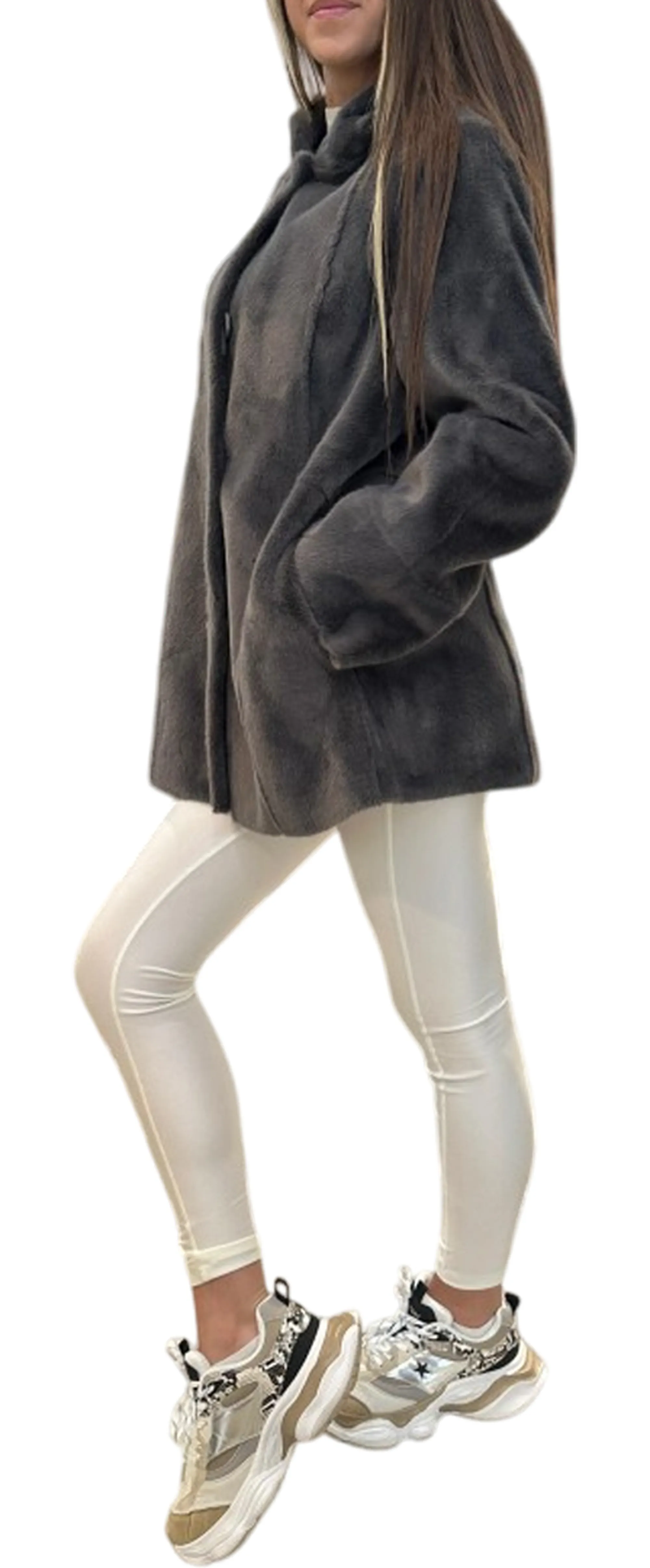 Kocca B'Melisande Reversible Coat' Lead Melisande 158719