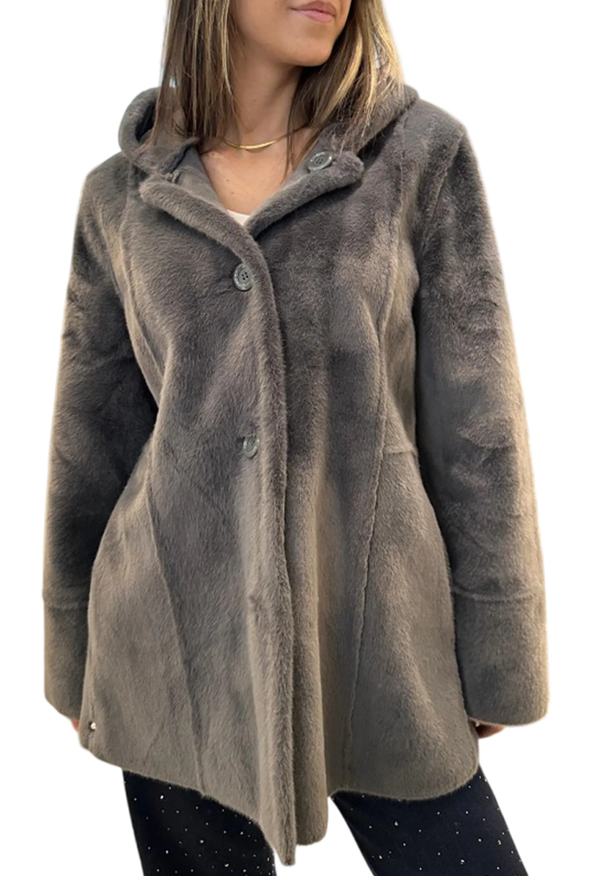 Kocca B'Melisande Reversible Coat' Lead Melisande 158721
