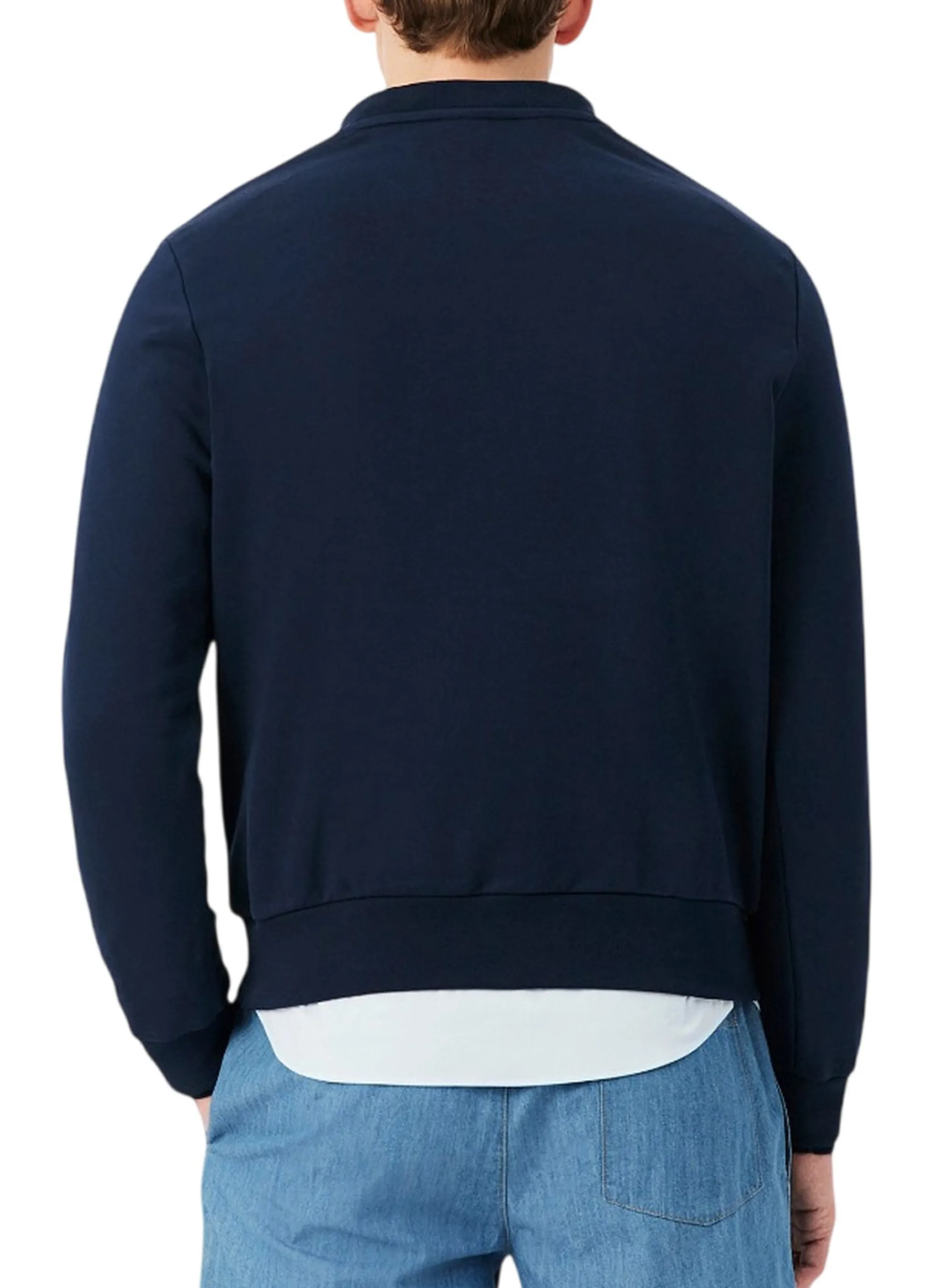 Lacoste Felpa Tessuto Felpato Classic Fit Blu Sh9801 193103