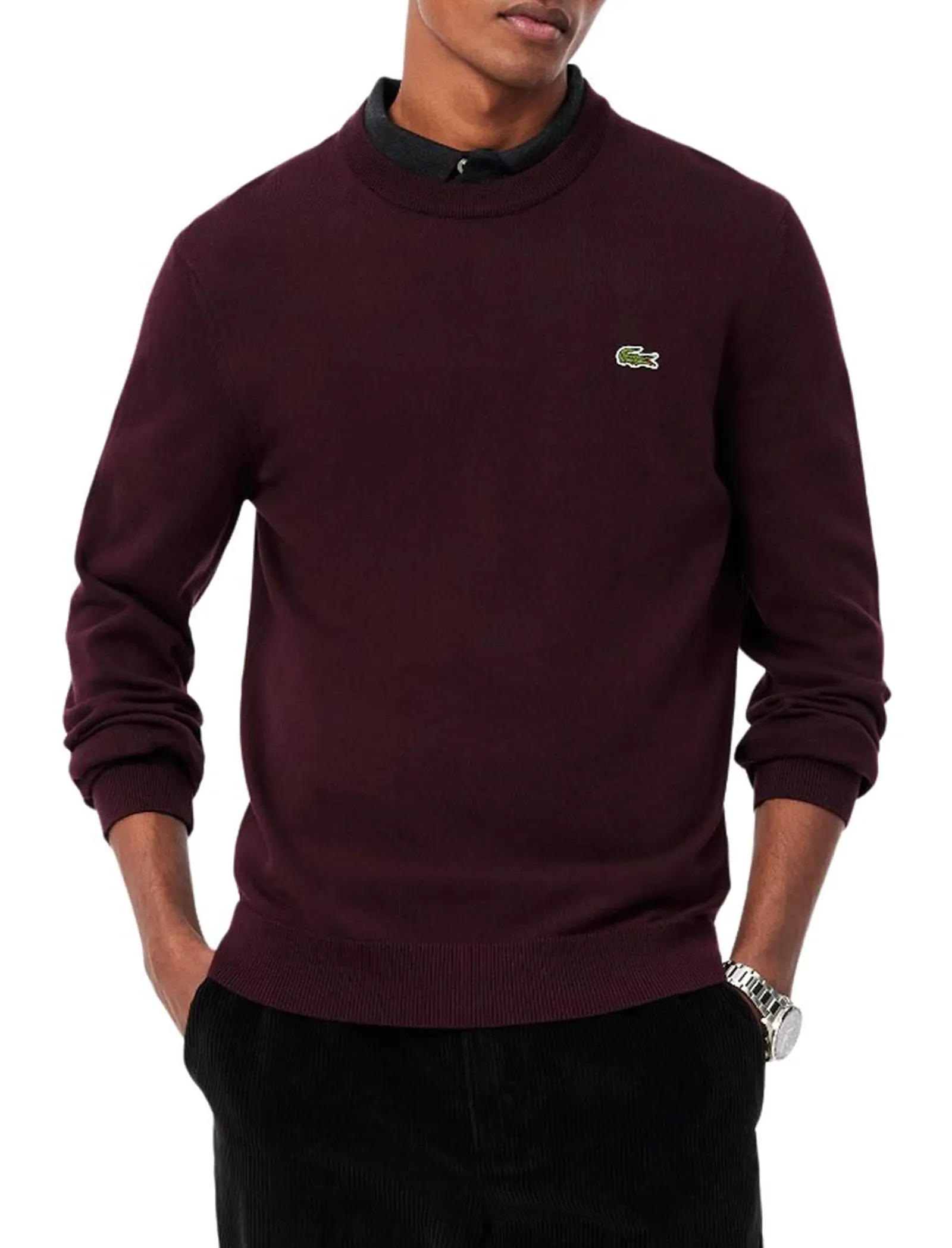 Lacoste Maglia Bordeaux Ah1985 187671