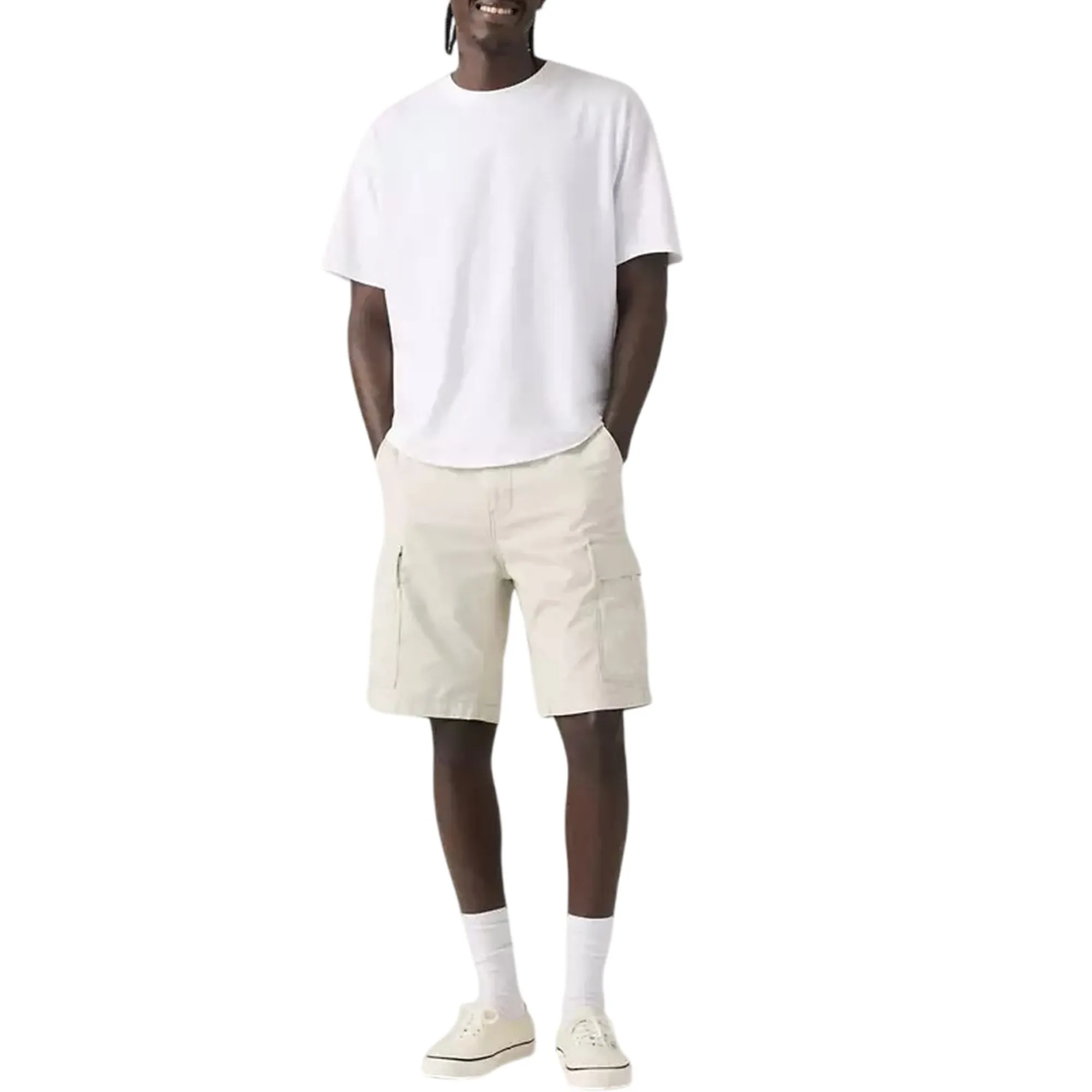 Levi'S B'Bermuda Cargo Carrier' White 001Kg0054 175396