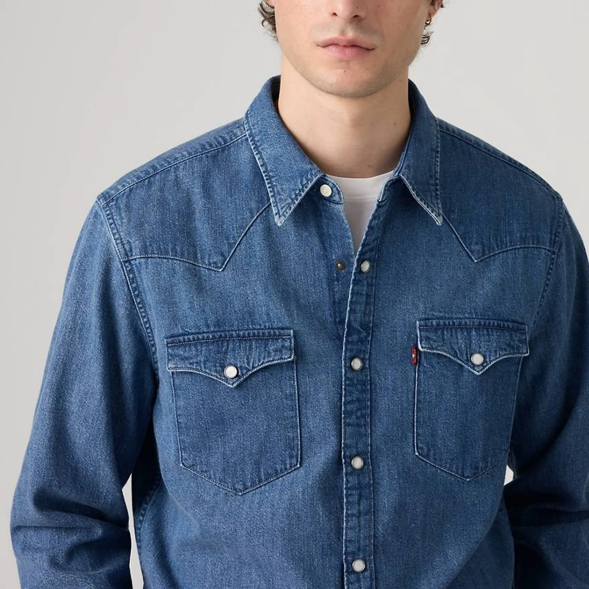Levi'S B'Barstow Western Shirt' Denim 857440125 184140