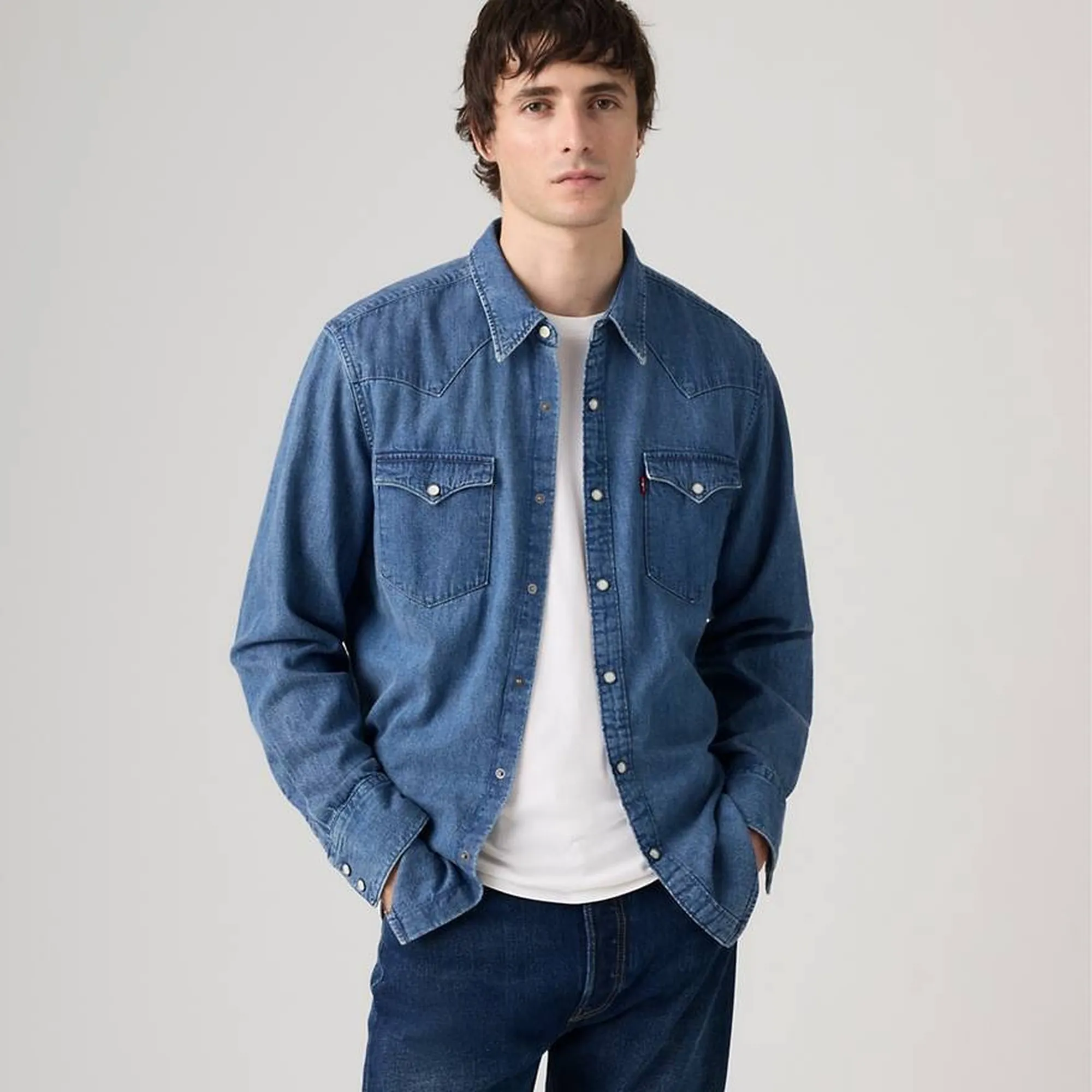 Levi'S B'Barstow Western Shirt' Denim 857440125 184141