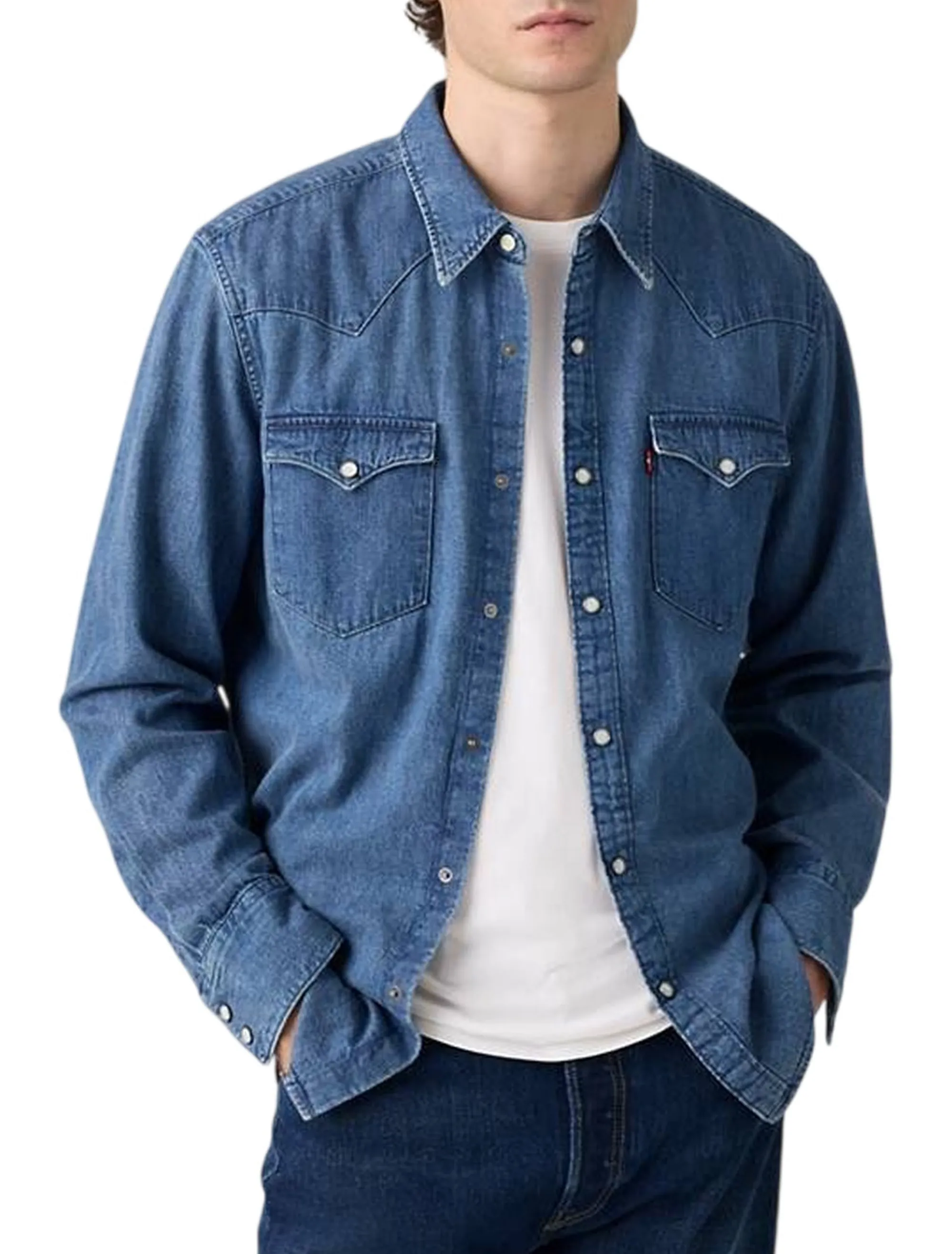 Levi'S Camicia Barstow Western Denim 857440125 184678